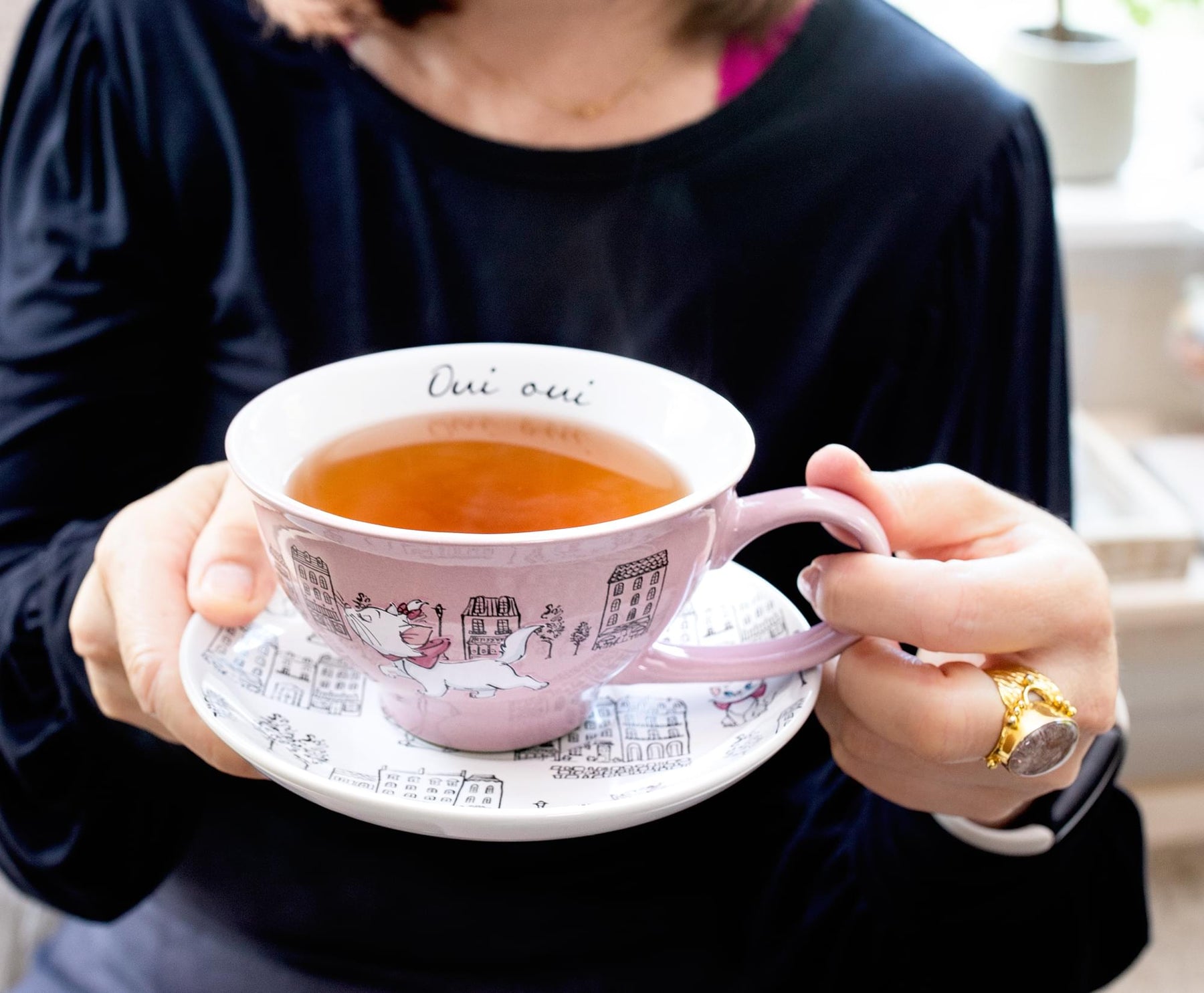 Disney The Aristocats Marie Ceramic Teacup and Saucer Set