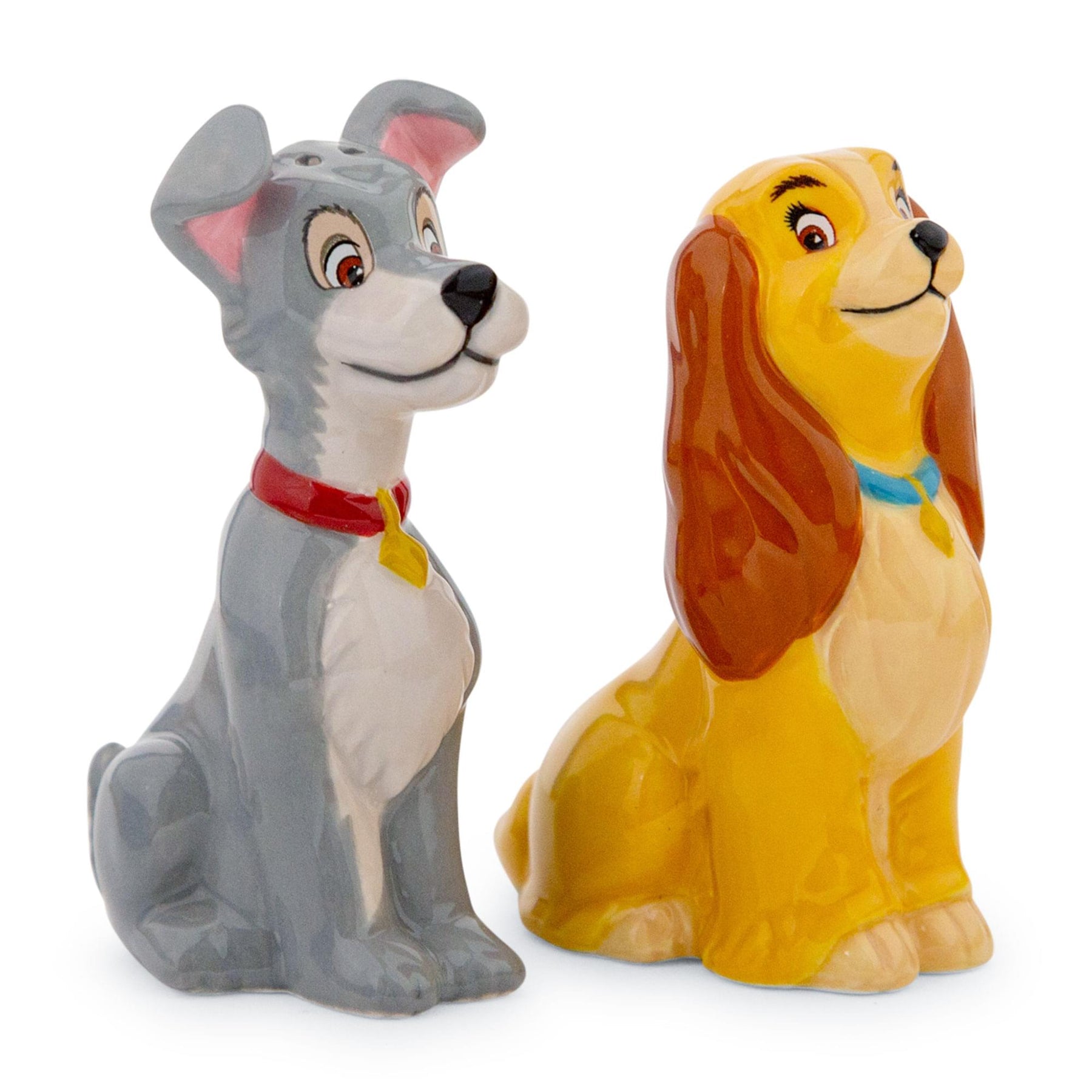 Disney Lady and The Tramp Ceramic Salt and Pepper Shaker Set