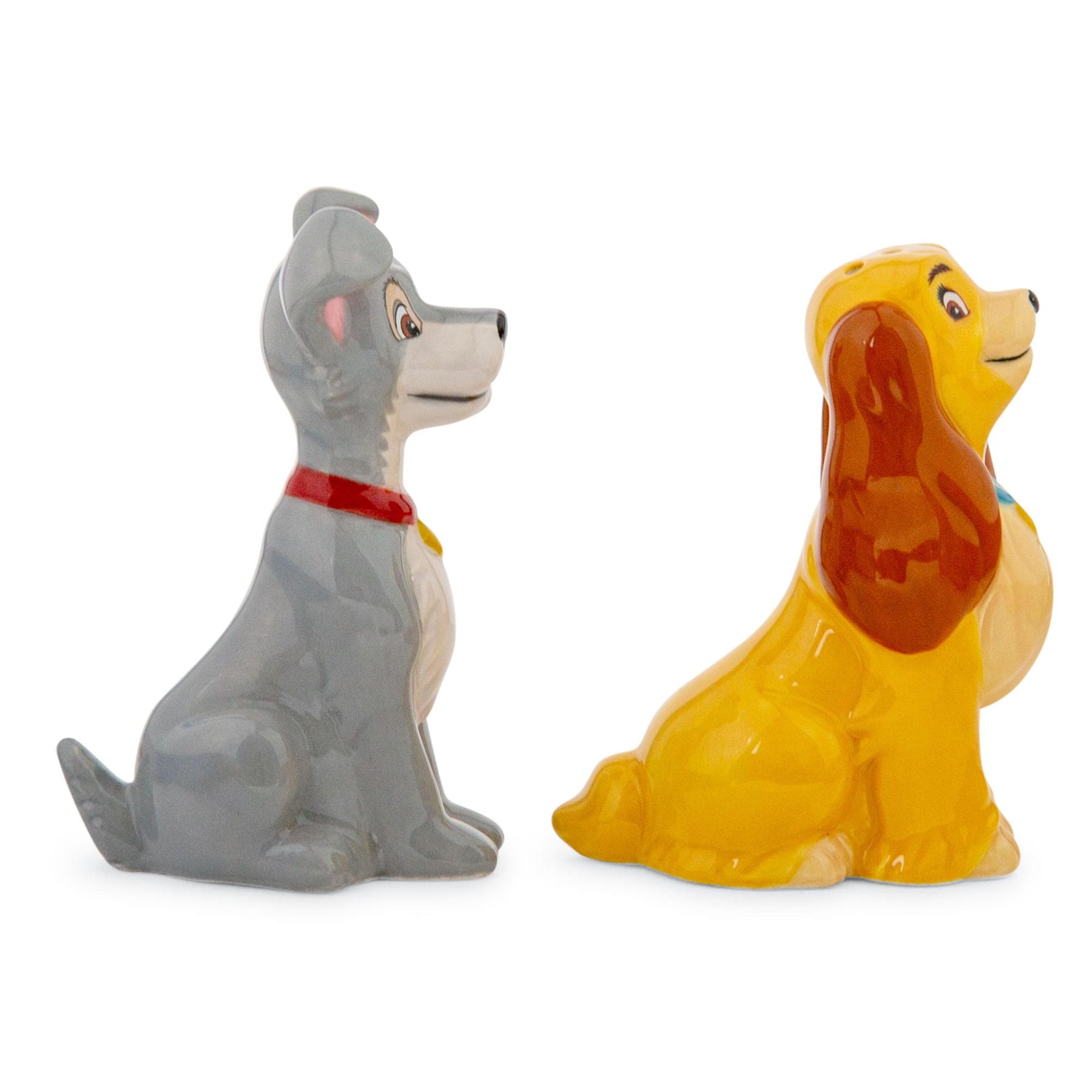 Disney Lady and The Tramp Ceramic Salt and Pepper Shaker Set