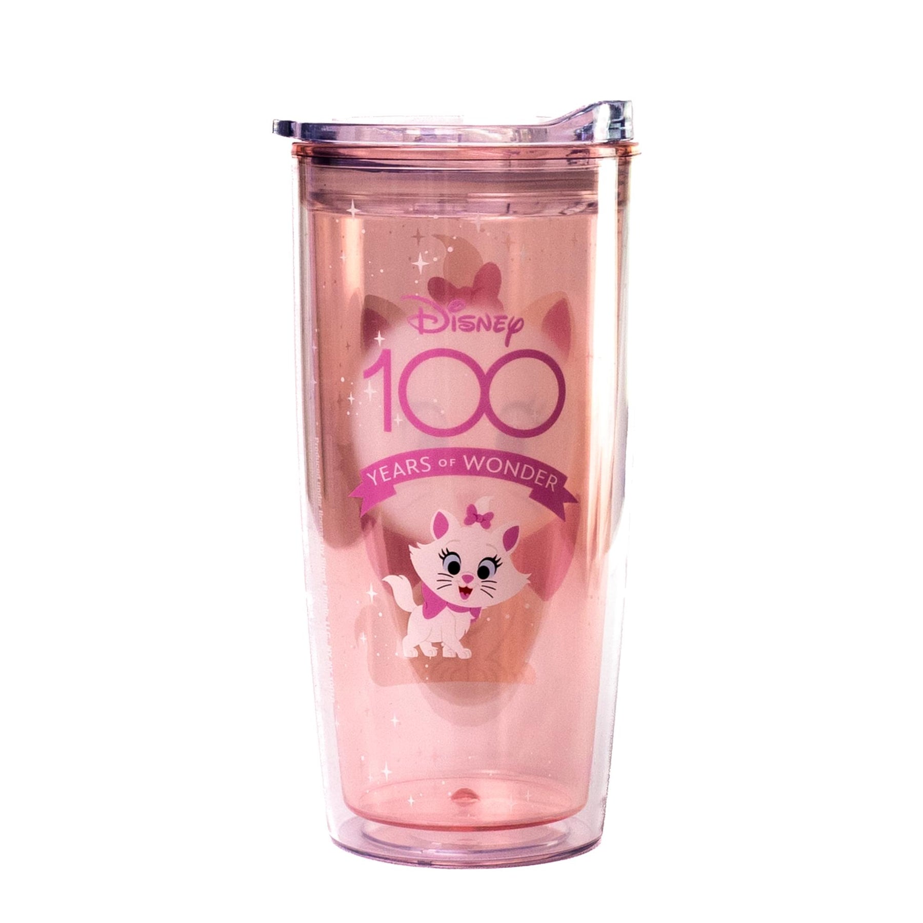 Disney 100 The Aristocats Marie Plastic Travel Tumbler | Holds 20 Ounces