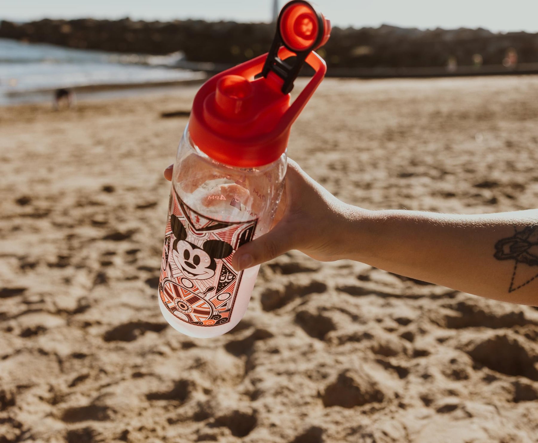 Disney 100 Captain Mickey Mouse Water Bottle With Timetable | Holds 28 Ounces