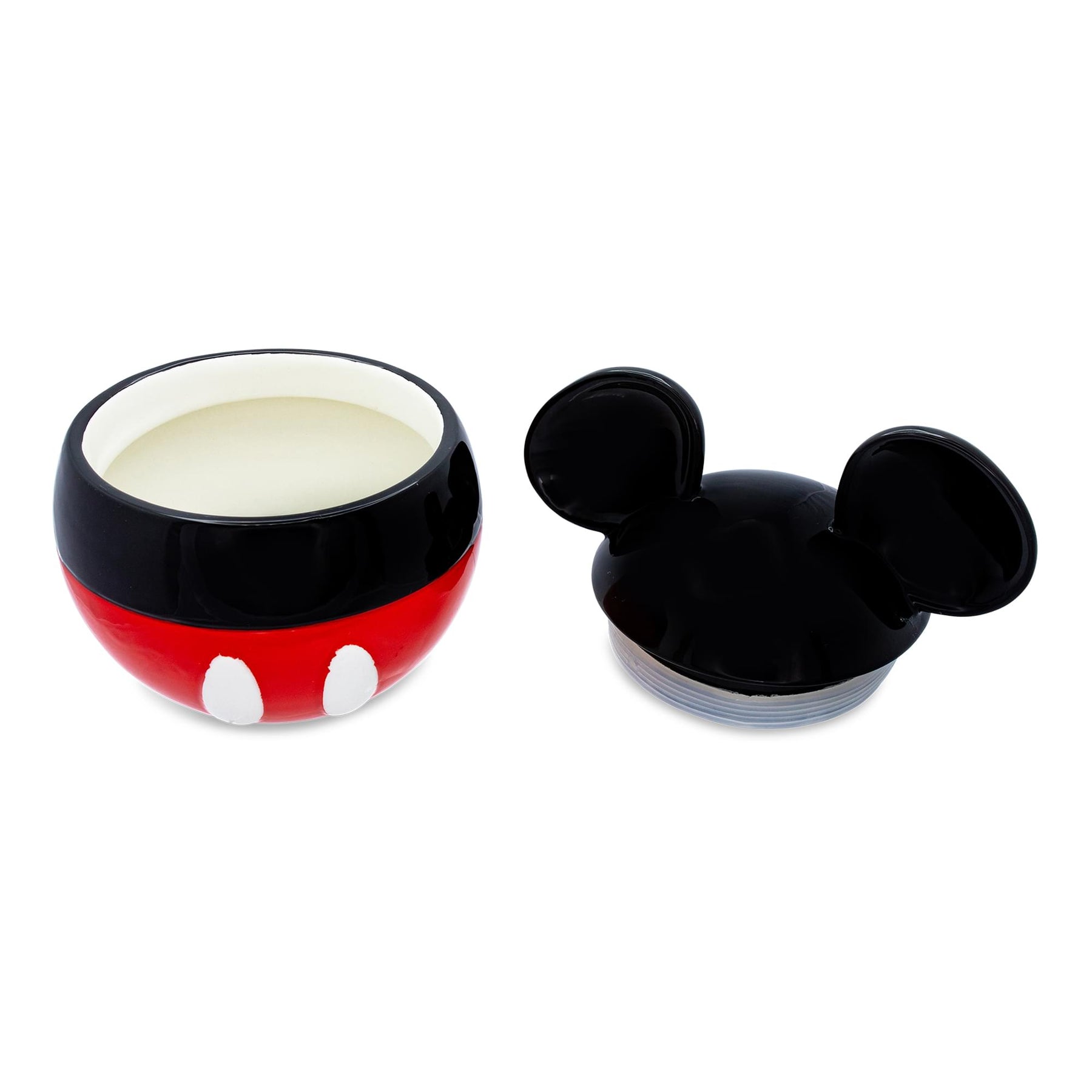 Disney Mickey Mouse Ceramic Cookie Jar Container With Lid | 6 Inches Tall
