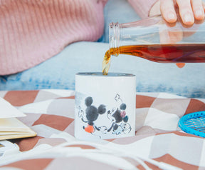 Disney Mickey and Minnie Mouse Sunset Asian Ceramic Tea Cup | Holds 9 Ounces