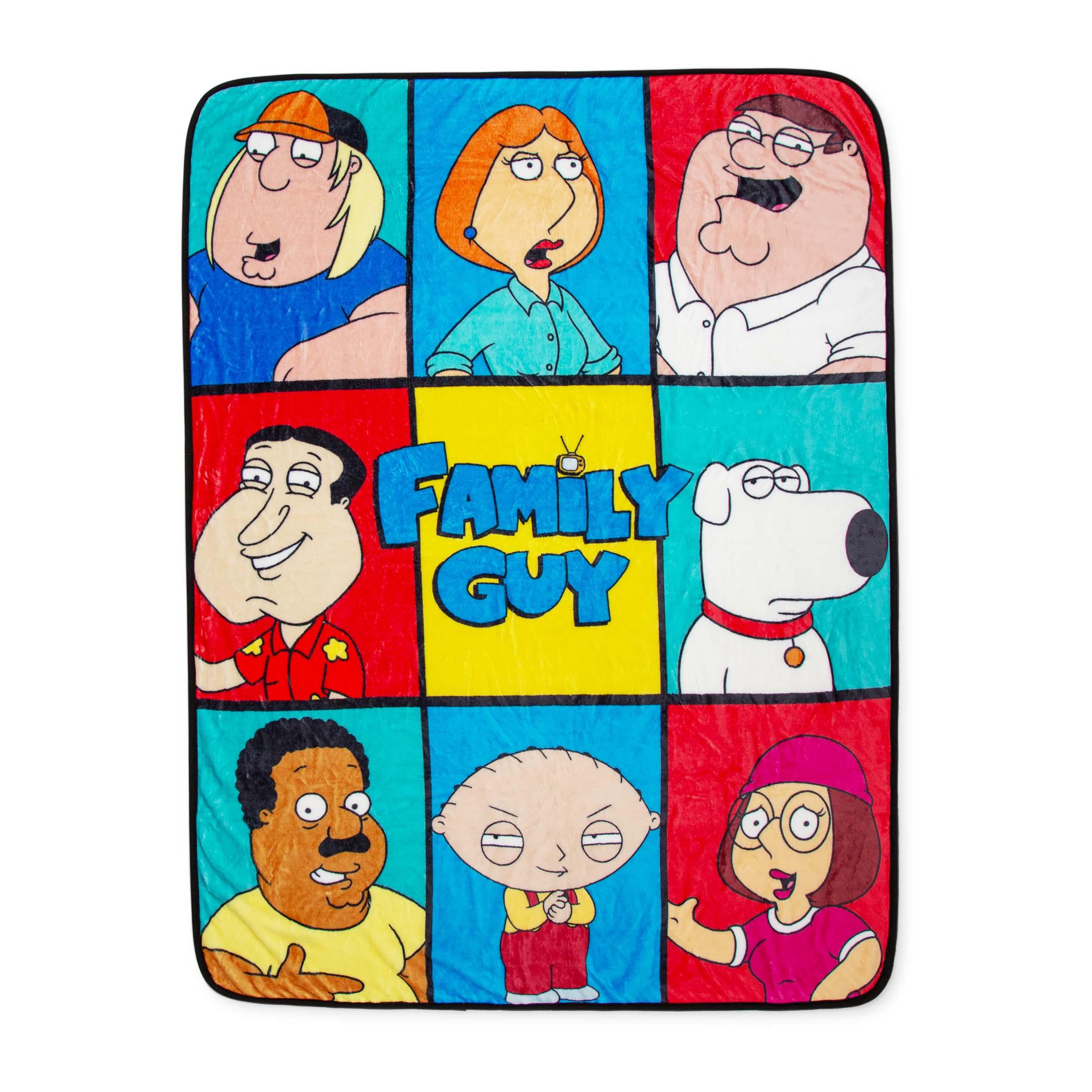 Family Guy Characters 45 x 60 Inch Throw Blanket Free Shipping - Main Image