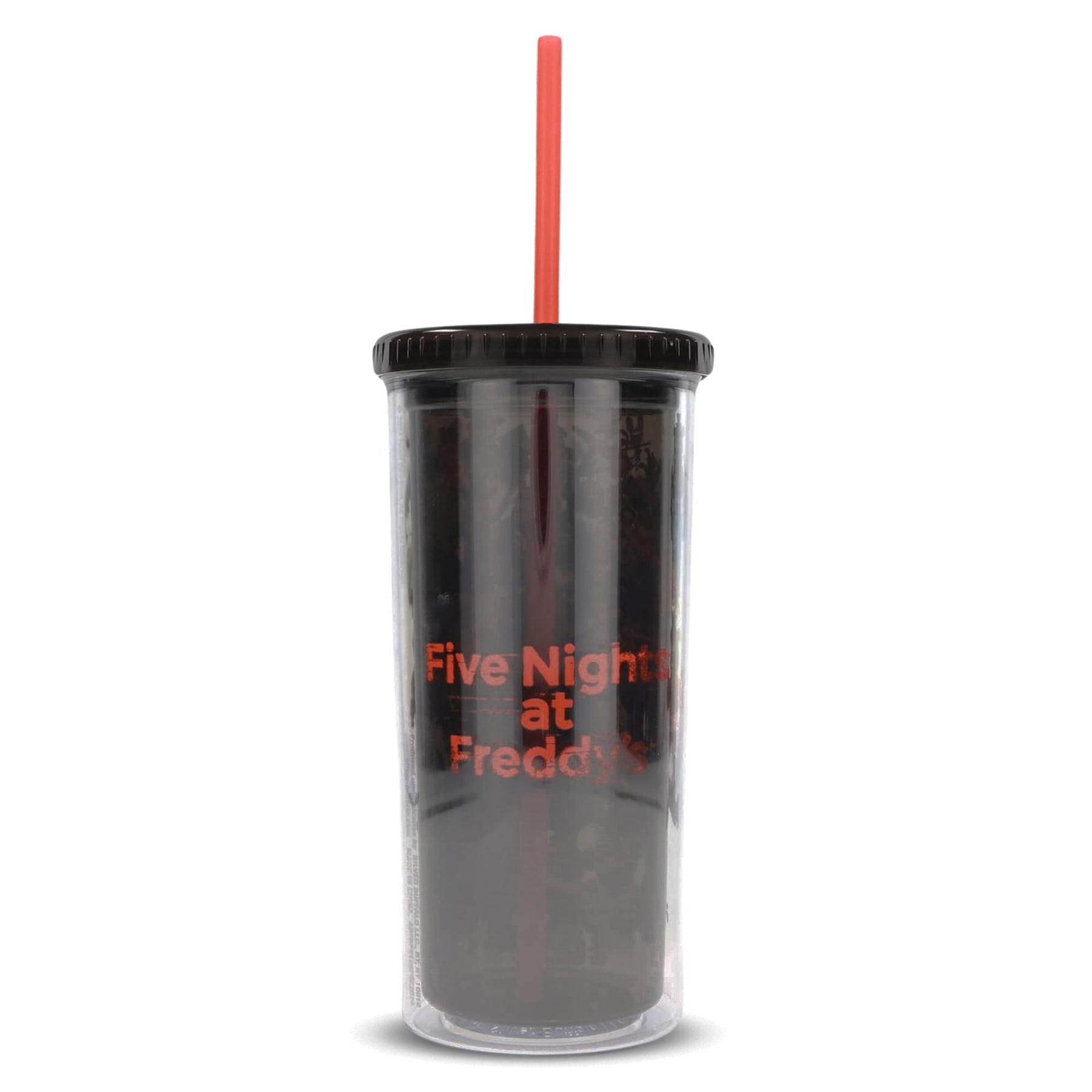 Five Nights At Freddy's Collage 20-Ounce Carnival Cup With Lid and Straw