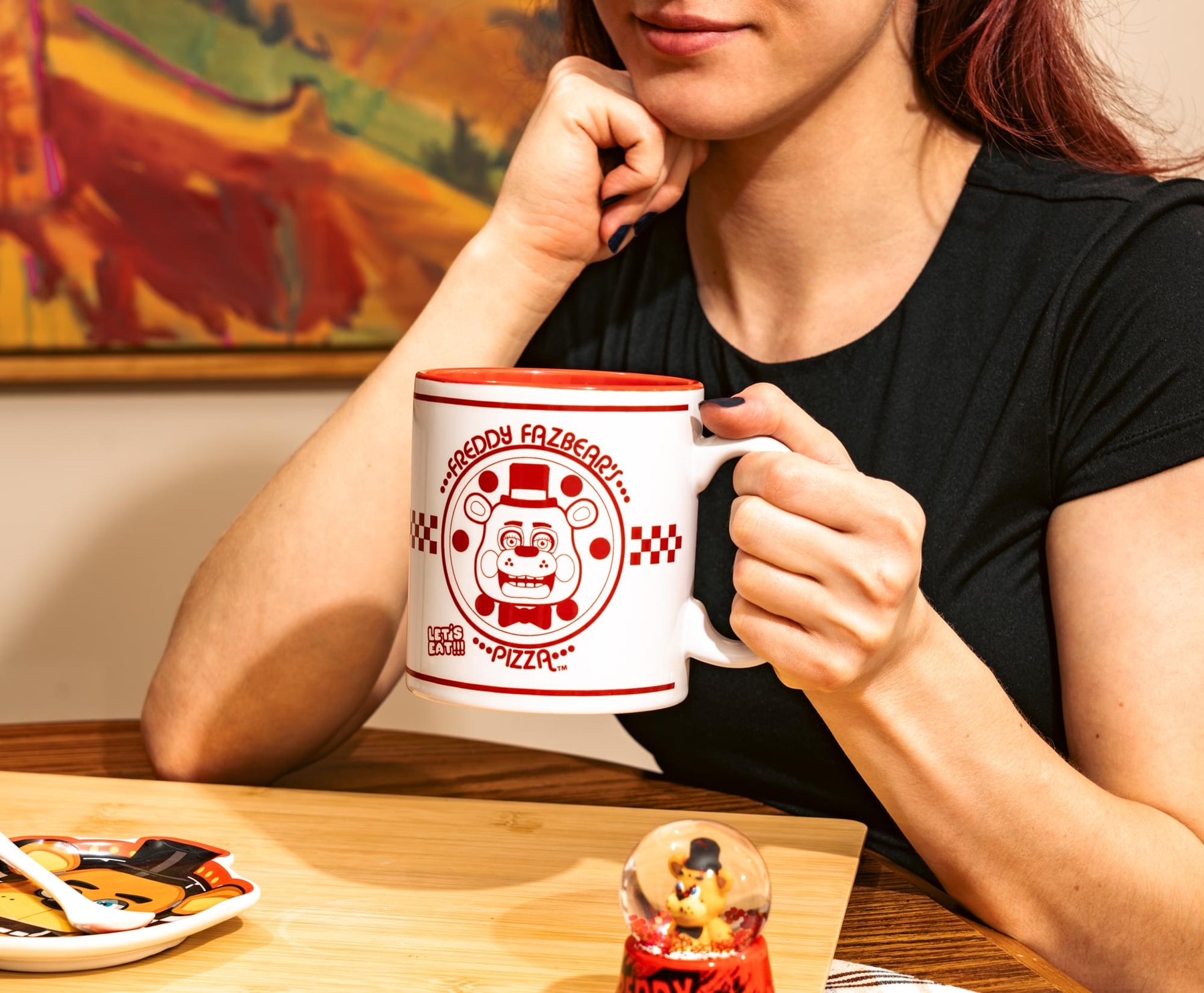 Five Nights At Freddy's Freddy Fazbear's Pizza Box Ceramic Mug | Holds 20 Ounces