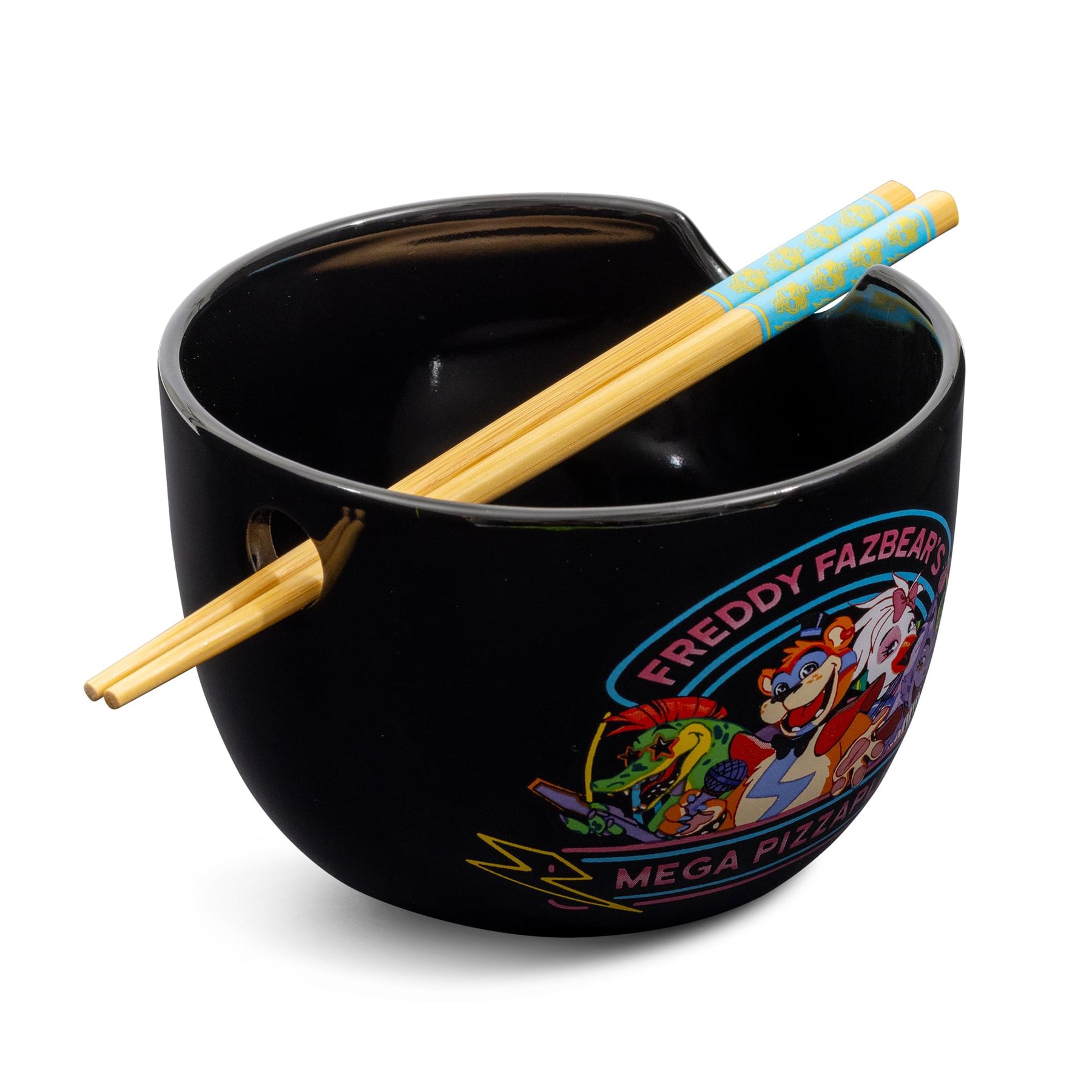 Five Nights At Freddy's Mega Pizzaplex 20-Ounce Ramen Bowl and Chopstick Set