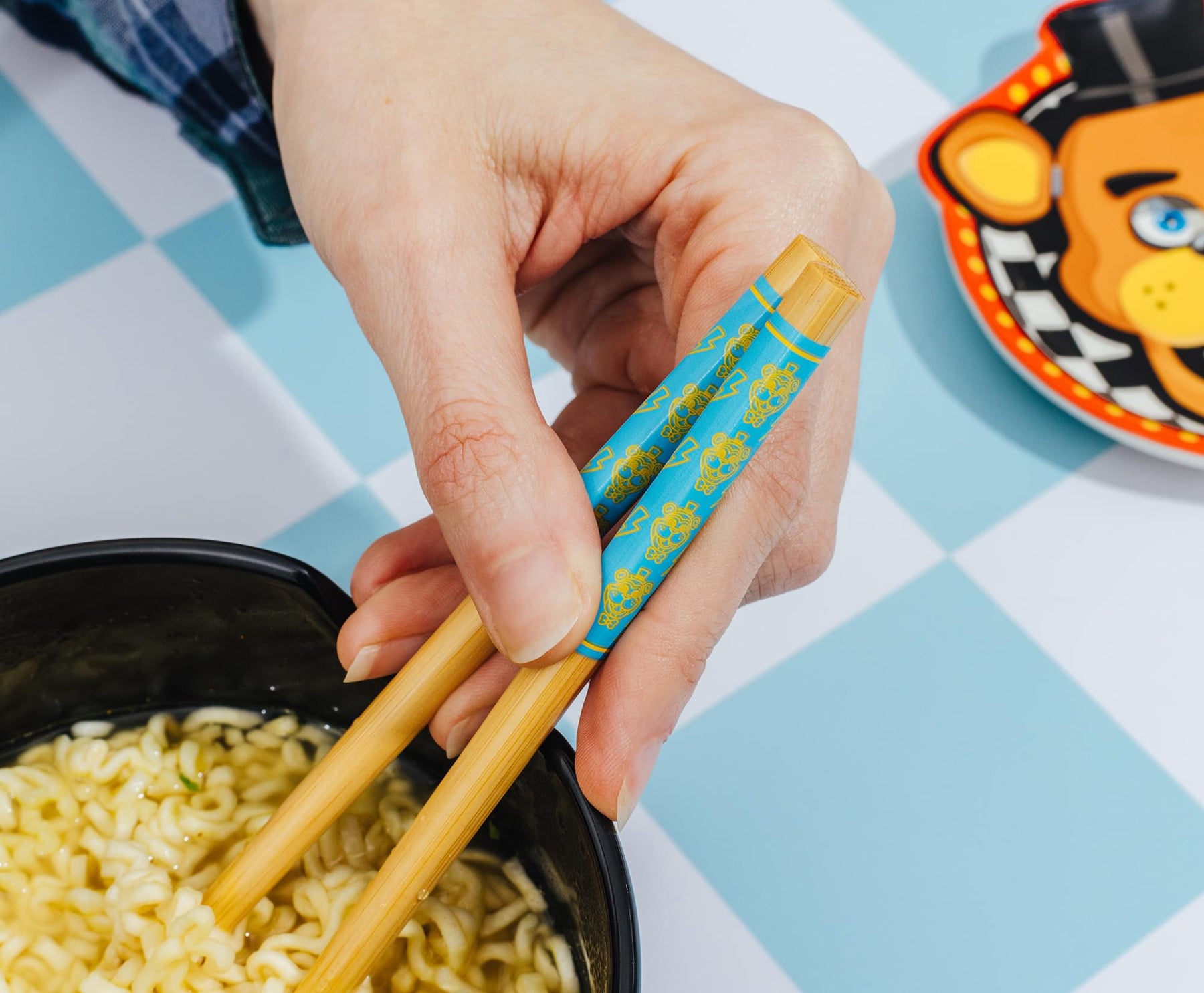 Five Nights At Freddy's Mega Pizzaplex 20-Ounce Ramen Bowl and Chopstick Set