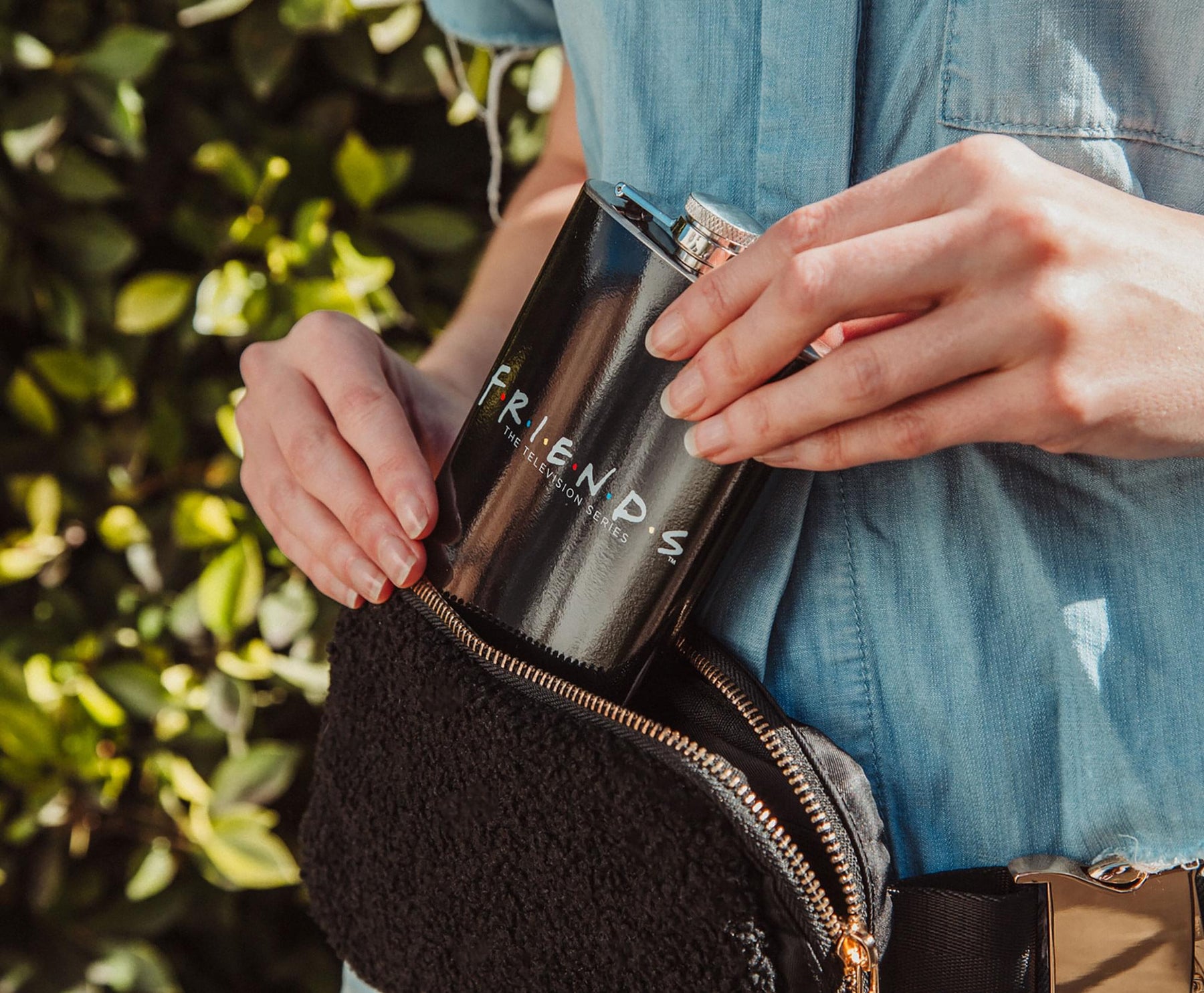 Friends Logo Stainless Steel Flask | Holds 7 Ounces