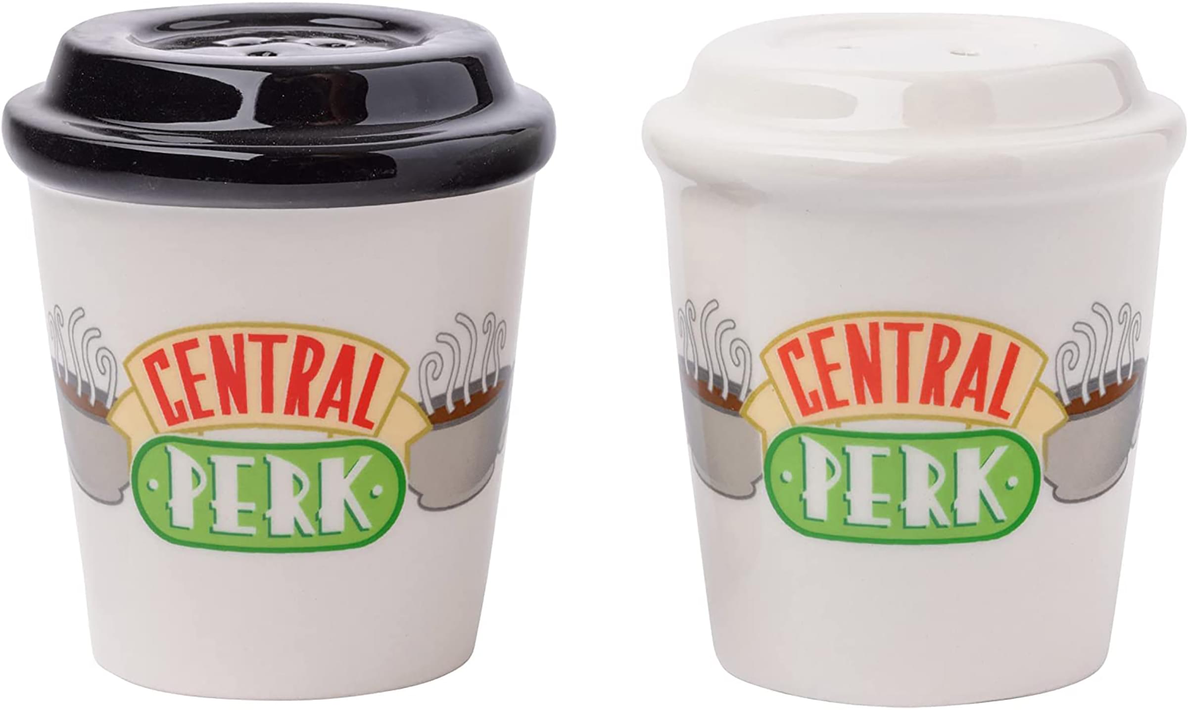Friends Central Perk Ceramic Salt And Pepper Shaker Set - Officially Licensed Black & White Kitchen Gift - View #3