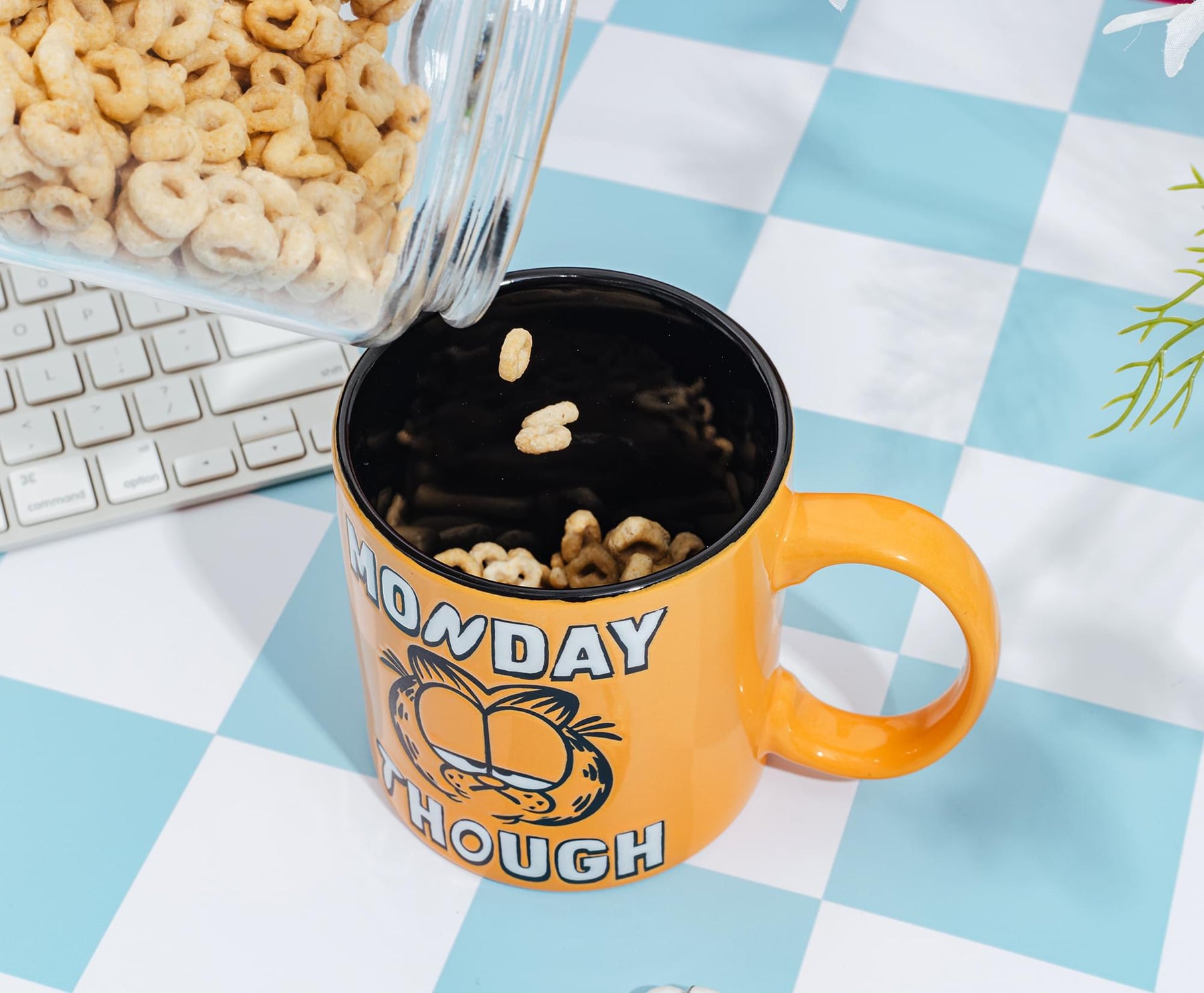 Garfield "Monday Though" Wax-Resist Ceramic Mug | Holds 20 Ounces
