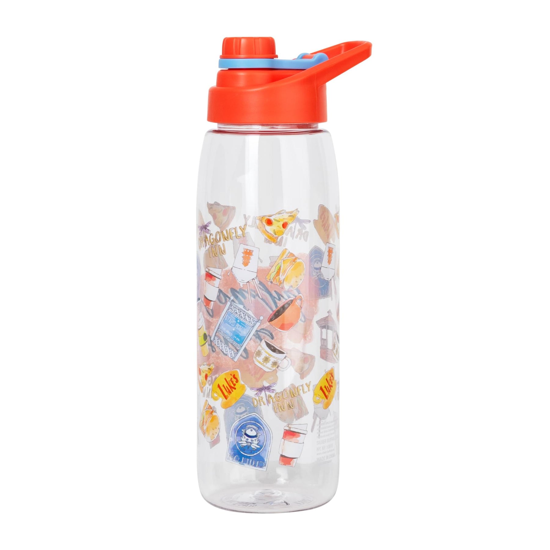 Gilmore Girls Watercolor Pattern Icons Water Bottle | Holds 28 Ounces
