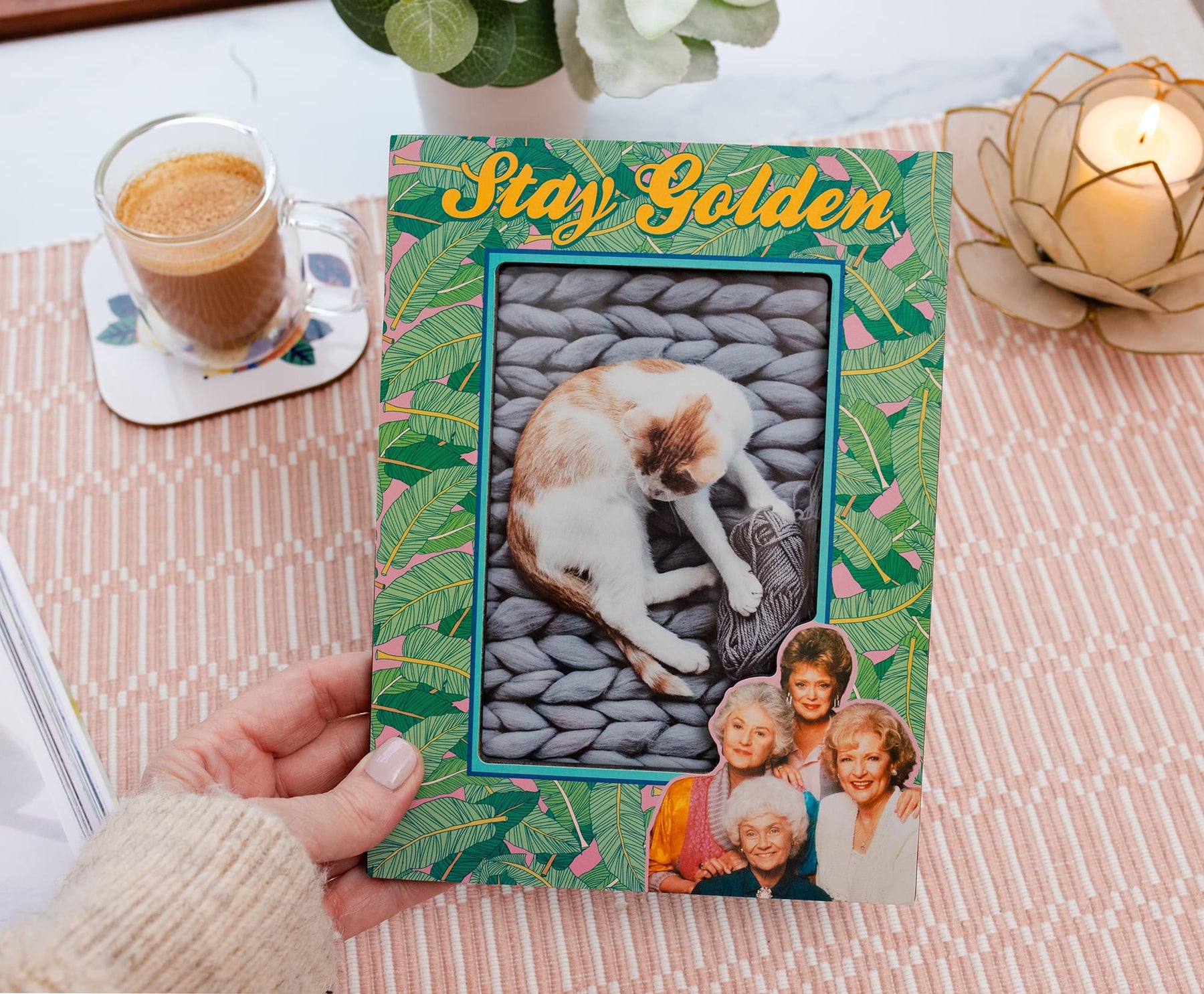 The Golden Girls "Stay Golden" Die-Cut Photo Frame | 4 x 6 Inches