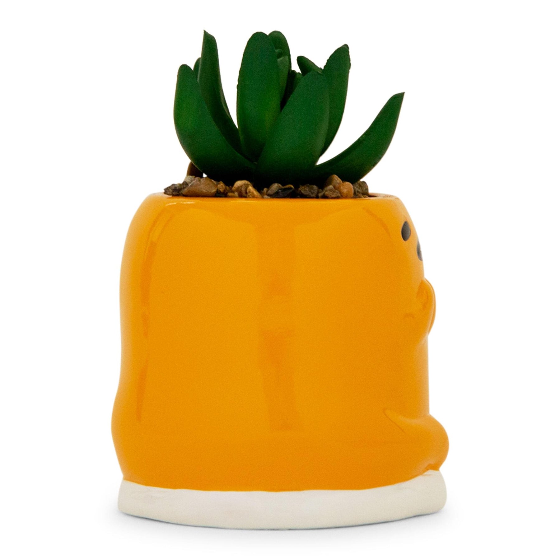 Sanrio Gudetama Meditation 3-Inch Mini Planter With Artificial Succulent