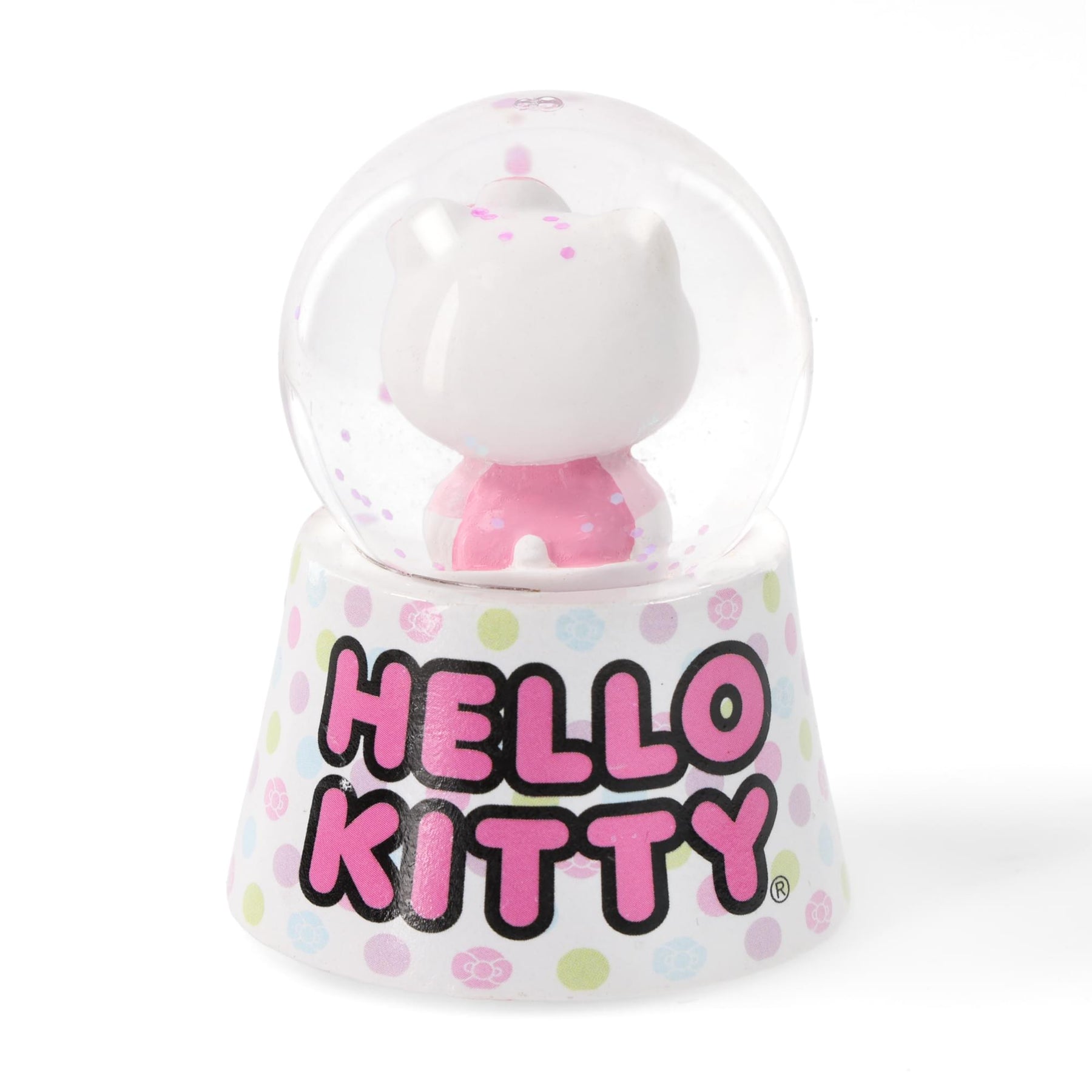 Sanrio Hello Kitty Polka Dots Mini Light-Up Snow Globe | 3 Inches Tall