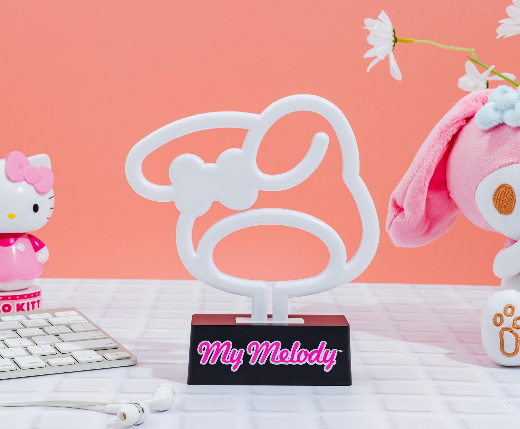 Sanrio My Melody Silhouette 6-Inch LED Neon Mood Light