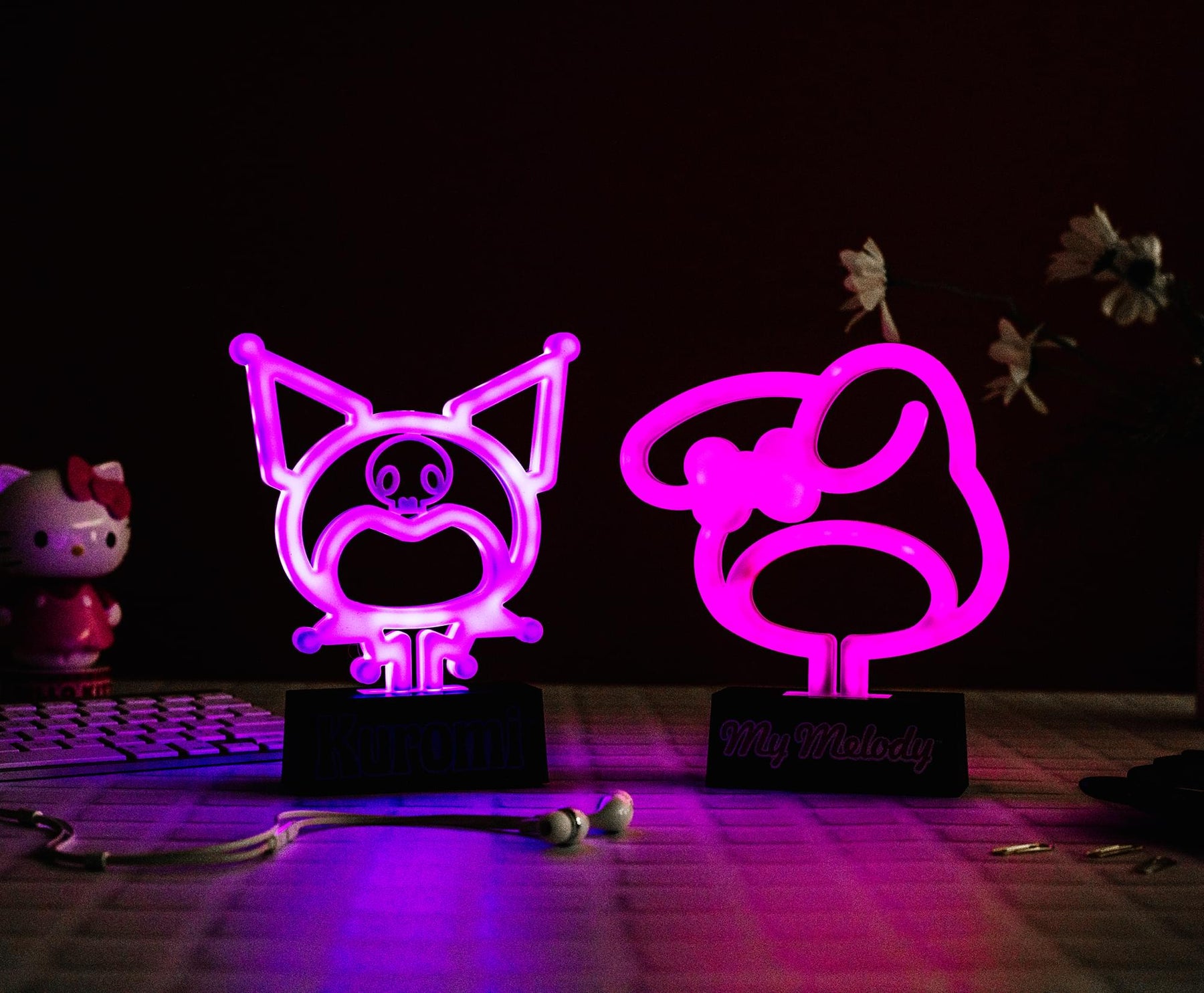 Sanrio Kuromi Silhouette 7-Inch LED Neon Mood Light