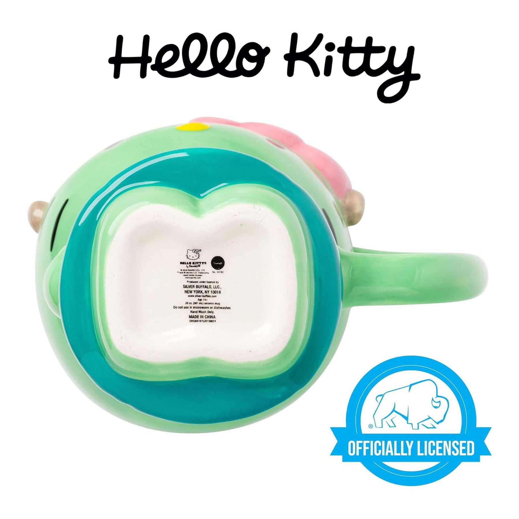 Sanrio Hello Kitty Frankenstein Costume 20 Ounce 3D Sculpted Ceramic Mug