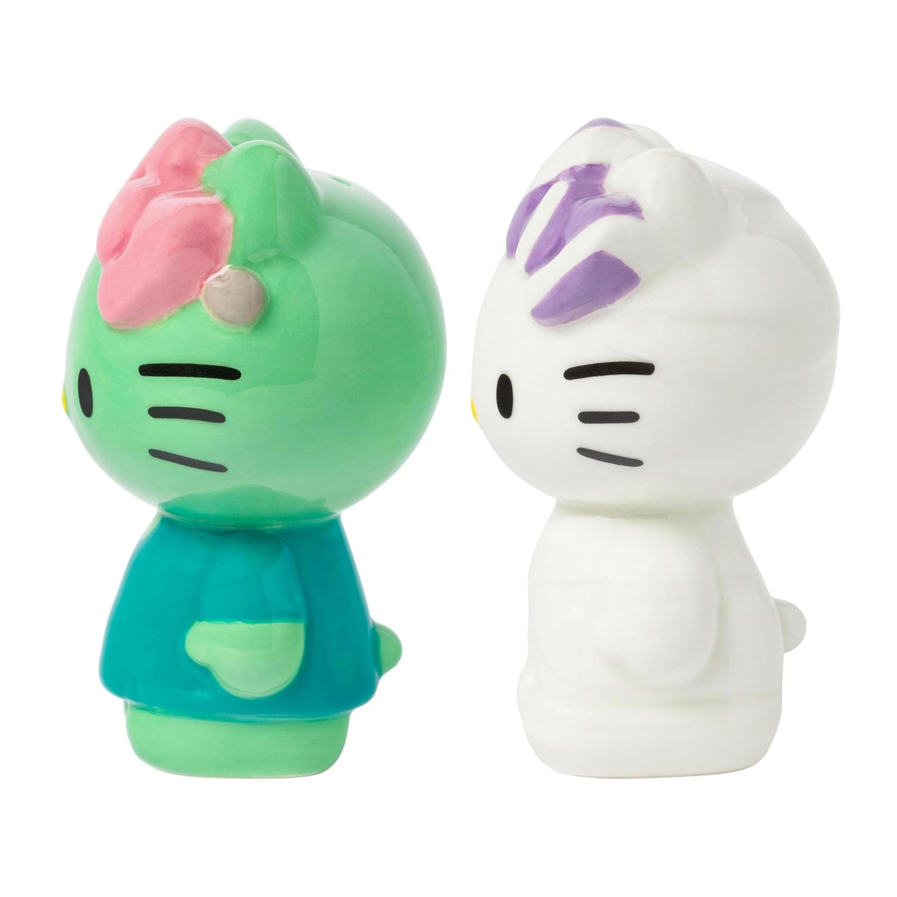 Sanrio Hello Kitty Mummy and Frankenstein Ceramic Salt and Pepper Shaker Set