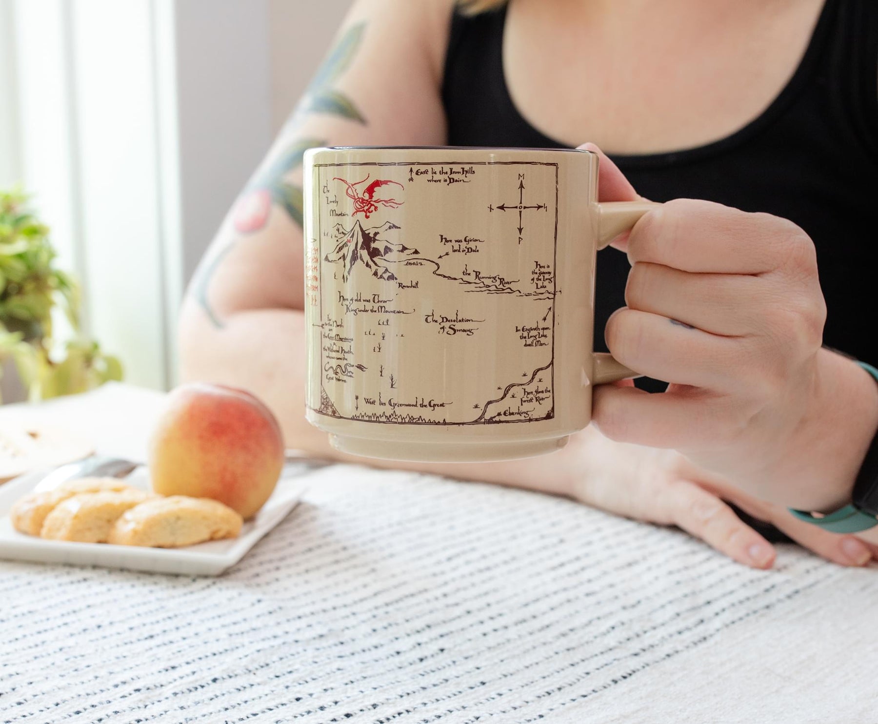 The Hobbit The Shire Map Ceramic Mug | Holds 13 Ounces