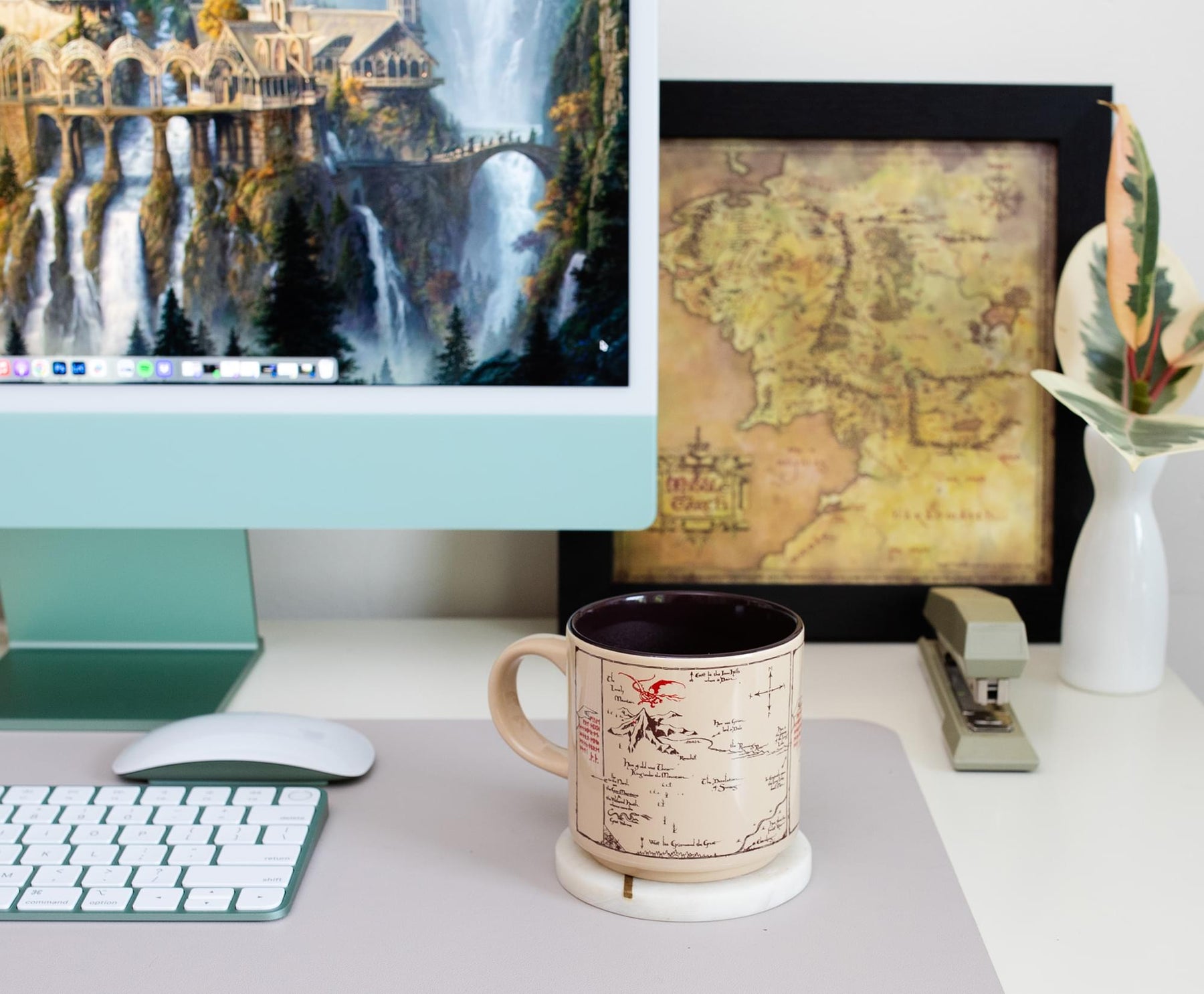 The Hobbit The Shire Map Ceramic Mug | Holds 13 Ounces
