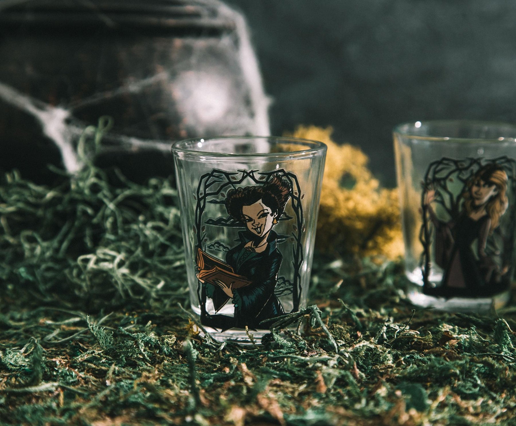 Disney Hocus Pocus Sanderson Sisters Portraits 2-Ounce Shot Glasses | Set of 4