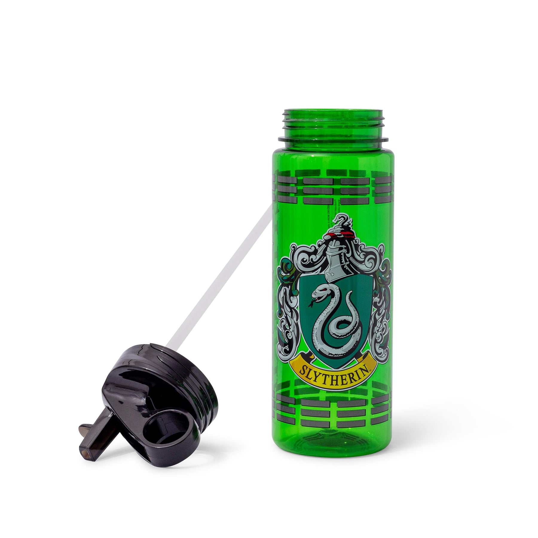 Harry Potter Slytherin Crest Water Bottle With Handle Lid | Holds 20 Ounces