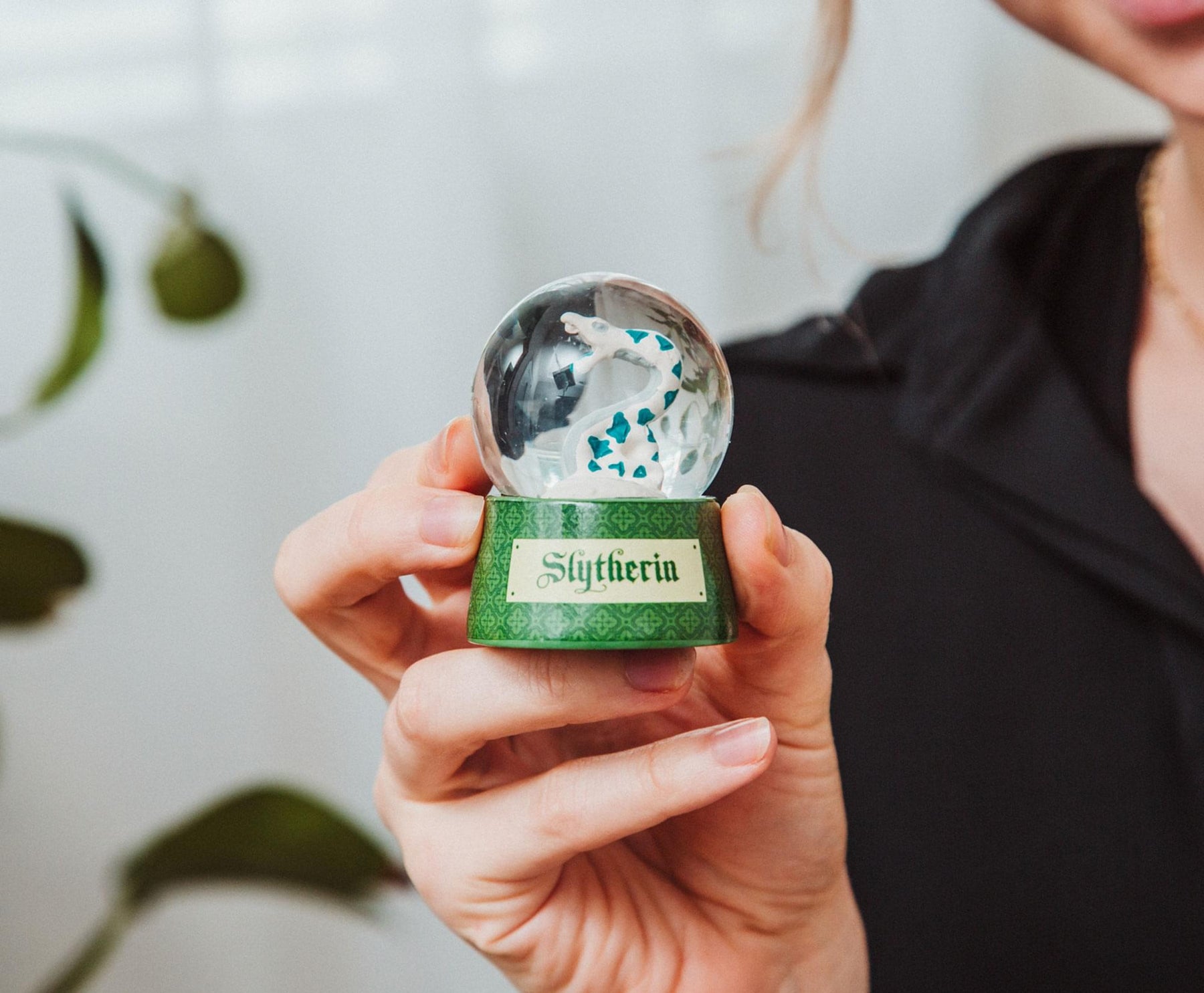 Harry Potter House Slytherin Collectible Snow Globe | 3 Inches Tall