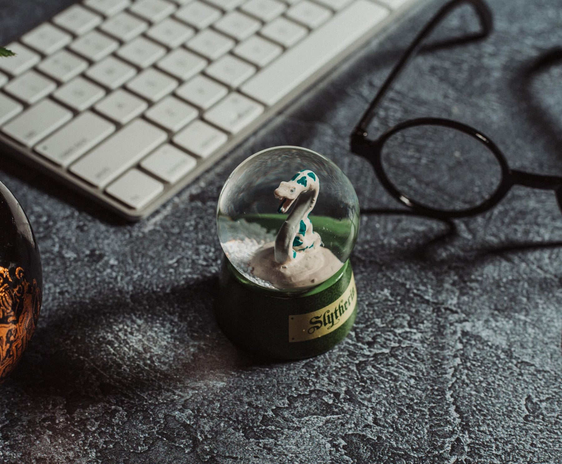 Harry Potter House Slytherin Collectible Snow Globe | 3 Inches Tall