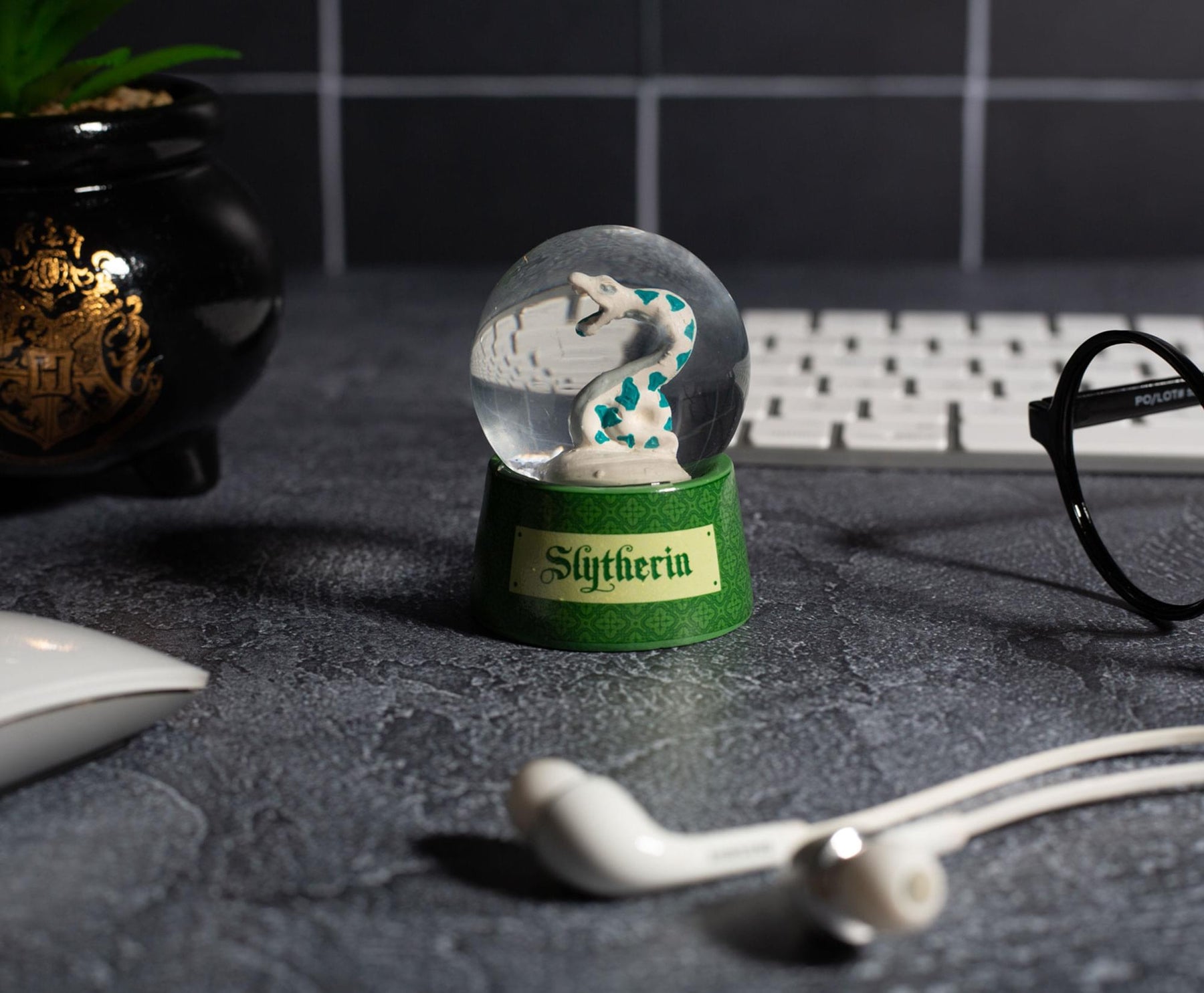 Harry Potter House Slytherin Collectible Snow Globe | 3 Inches Tall