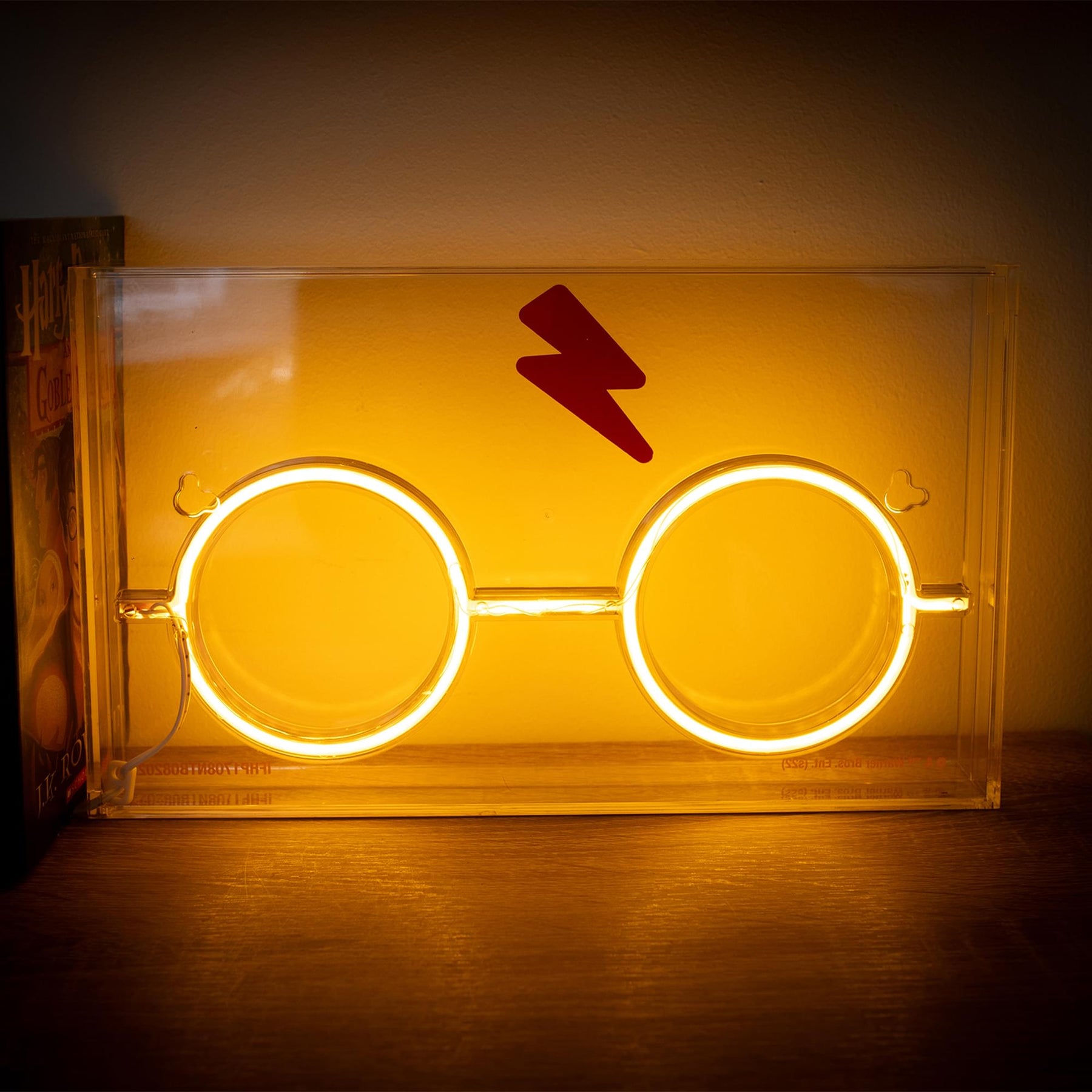 Harry Potter Scar And Glasses Neon LED Mood Light | 12 x 7 Inches