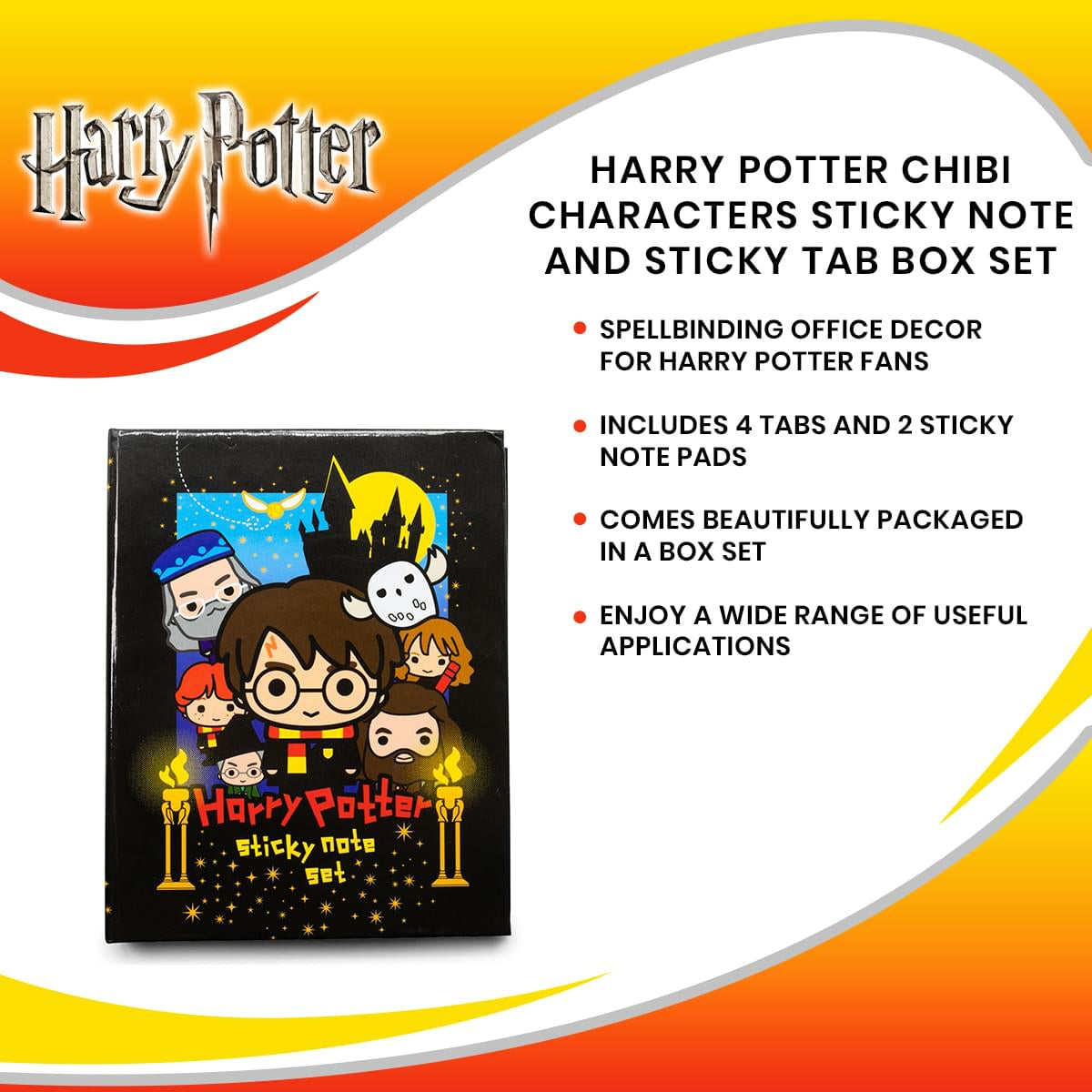 Harry Potter Chibi Characters Sticky Note and Sticky Tab Box Set