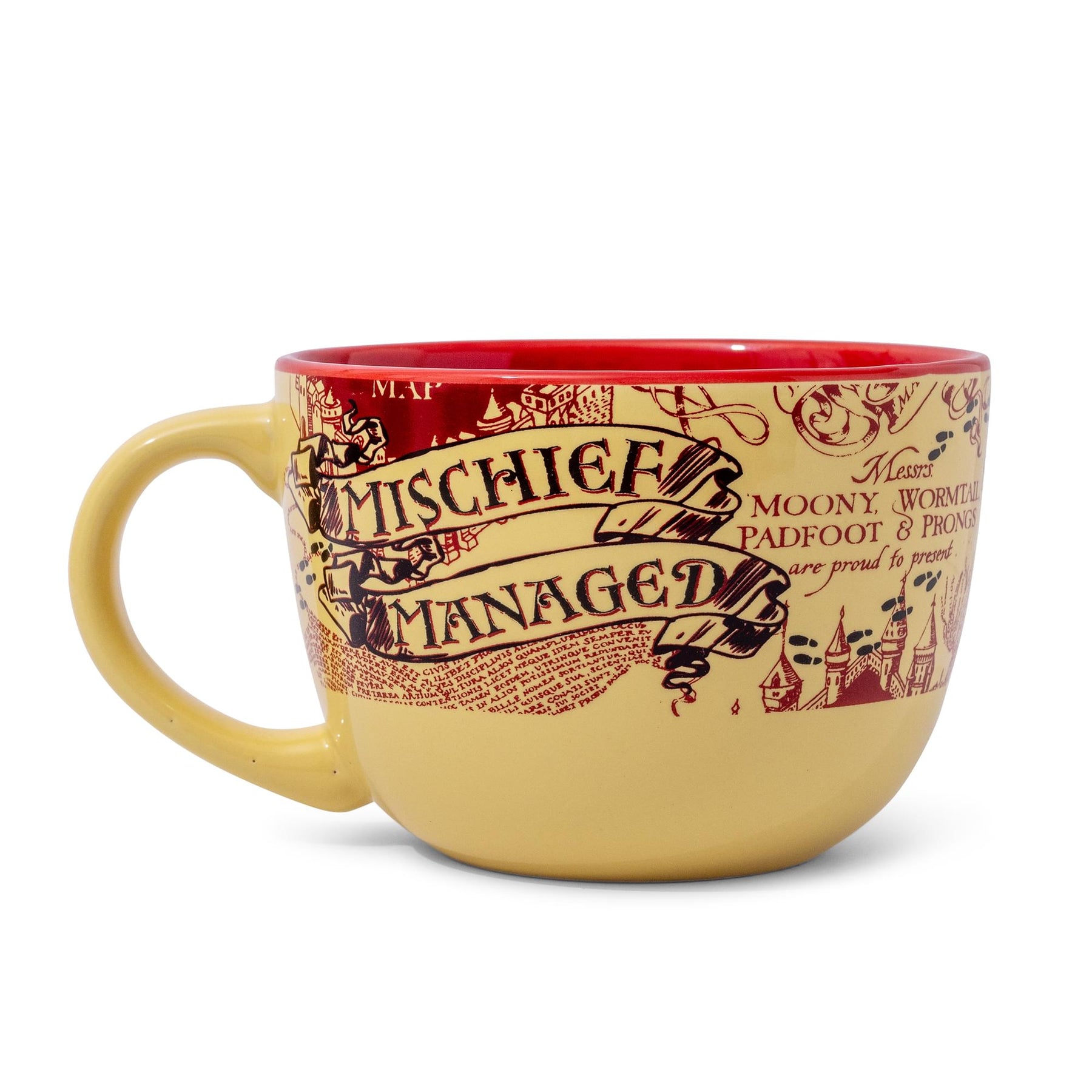 Harry Potter Marauder's Map Ceramic Soup Mug | Holds 24 Ounces