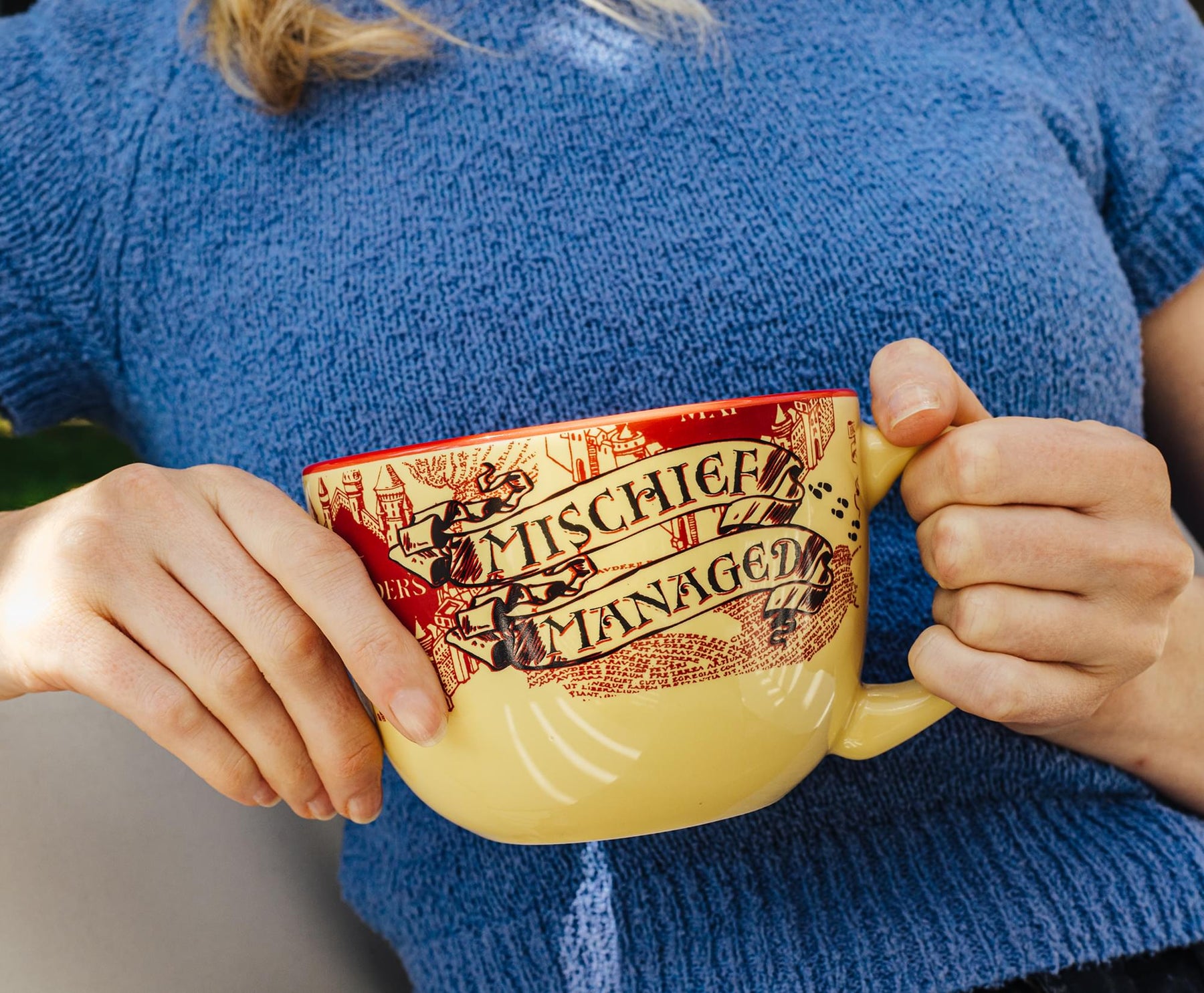 Harry Potter Marauder's Map Ceramic Soup Mug | Holds 24 Ounces
