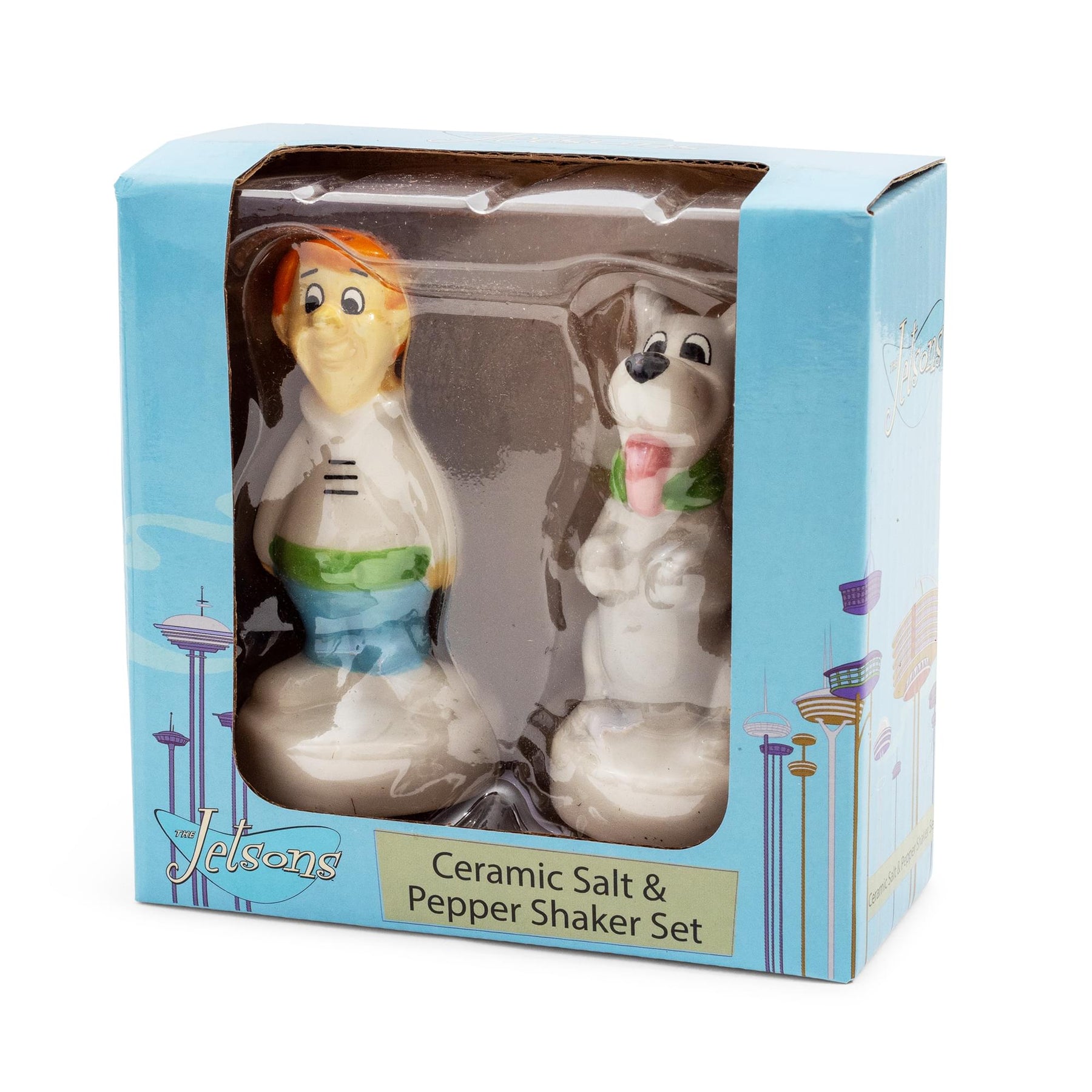 The Jetsons George and Astro Ceramic Salt and Pepper Shaker Set