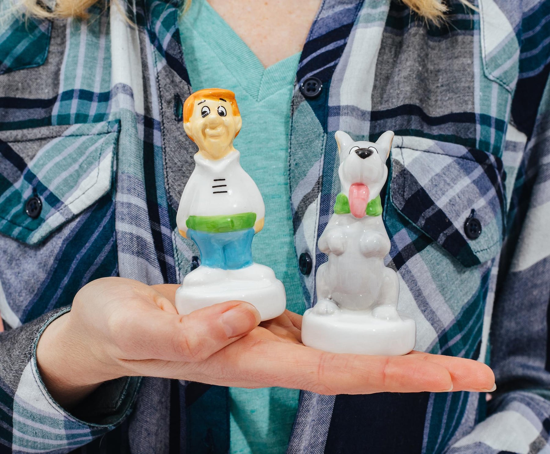 The Jetsons George and Astro Ceramic Salt and Pepper Shaker Set