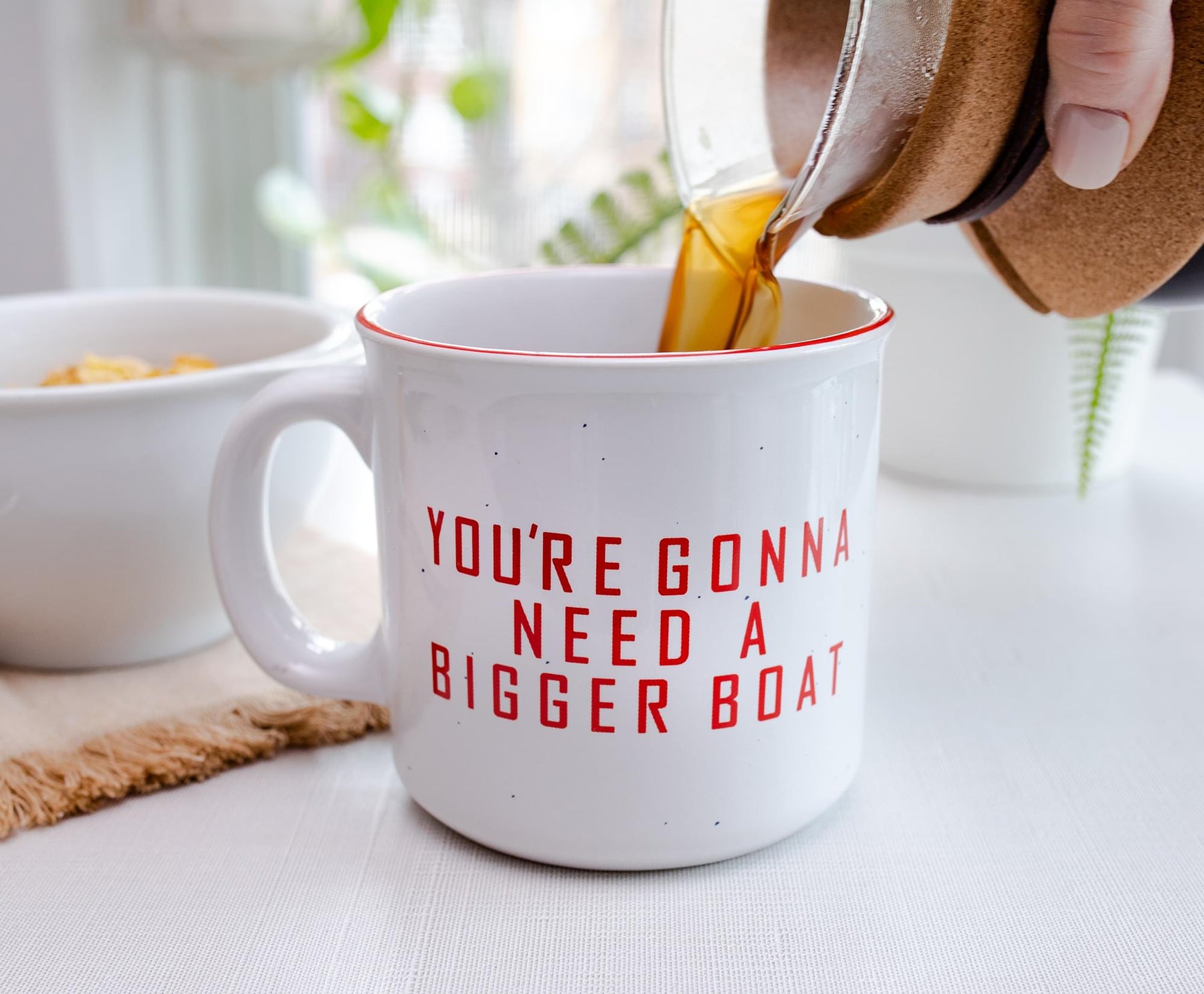 JAWS "You're Gonna Need A Bigger Boat" Ceramic Camper Mug | Holds 20 Ounces