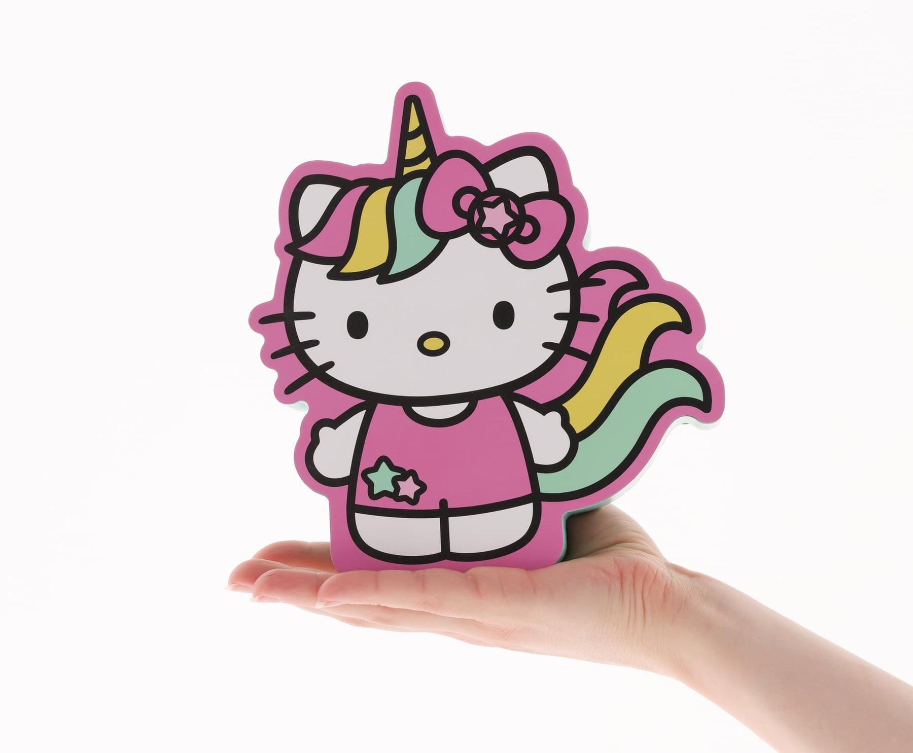 Sanrio Hello Kitty Unicorn Die-Cut Wooden Wall Art Sign | 8 x 8 Inches
