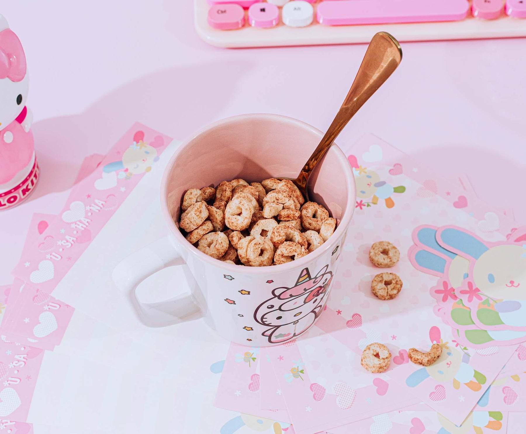 Sanrio Hello Kitty Unicorn Ceramic Latte Mug | Holds 17 Ounces