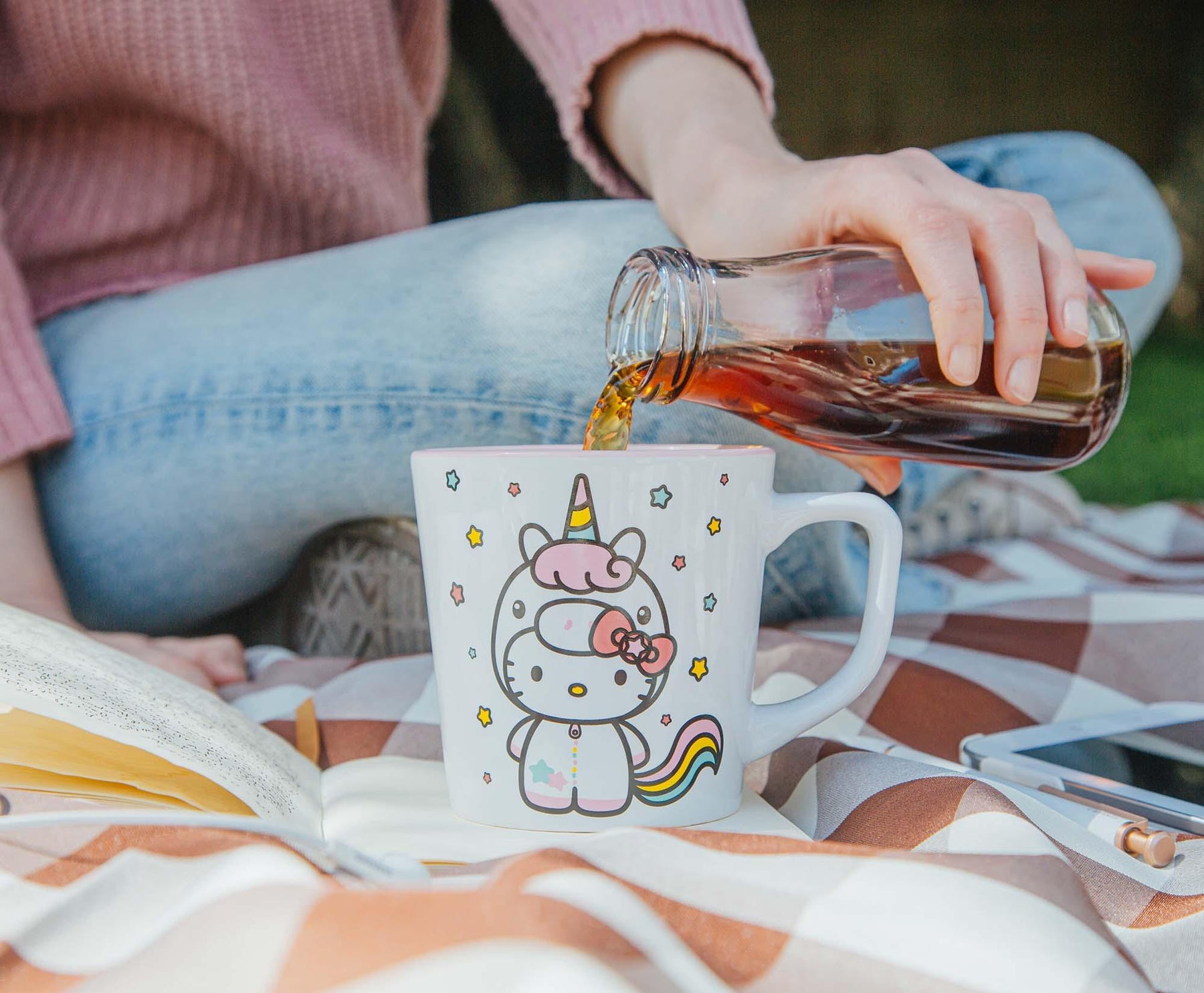 Sanrio Hello Kitty Unicorn Ceramic Latte Mug | Holds 17 Ounces