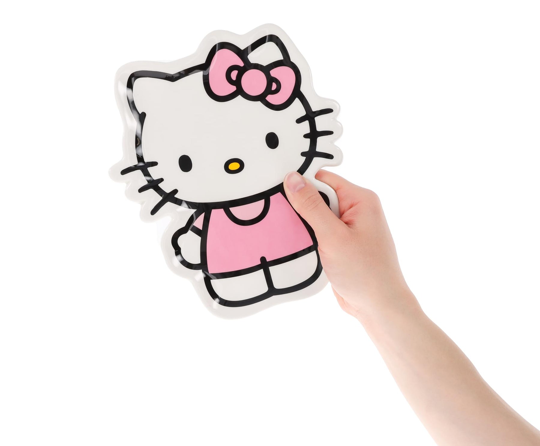 Sanrio Hello Kitty Pink Outfit Sculpted Ceramic Trinket Tray Dish