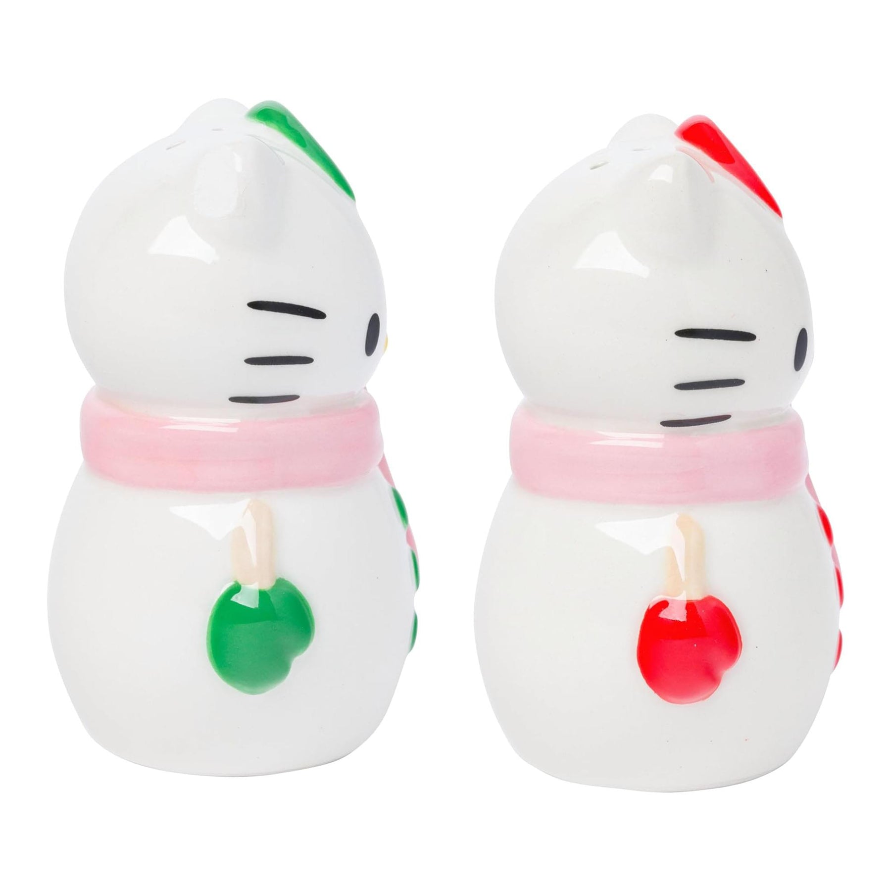 Sanrio Hello Kitty Snowman Ceramic Salt and Pepper Shaker Set