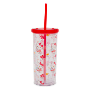 Sanrio Hello Kitty Mushrooms Carnival Cup With Lid and Straw | Holds 20 Ounces