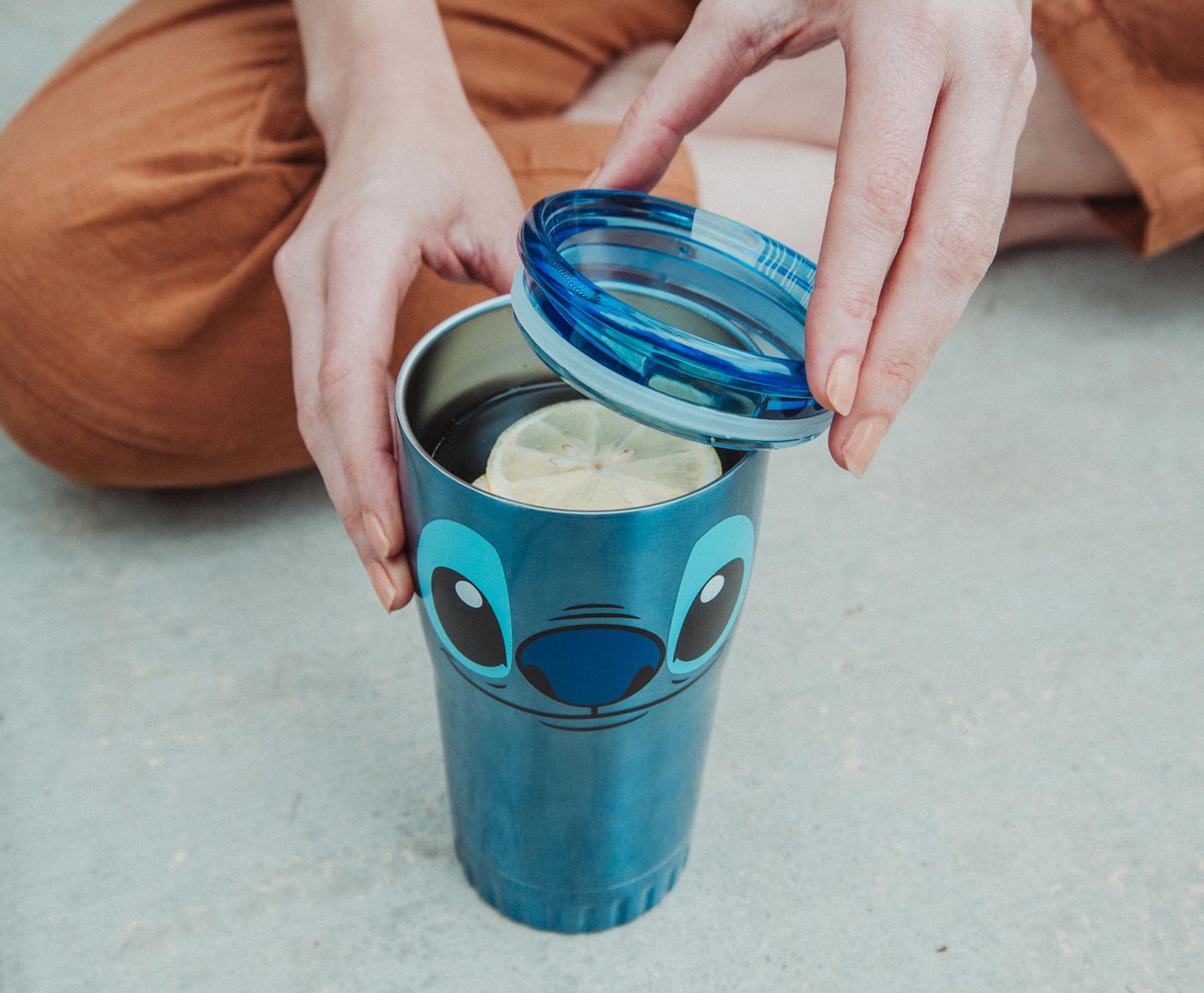 Disney's Lilo & Stitch Face Double-Walled Stainless Steel Tumbler | 20 Ounces