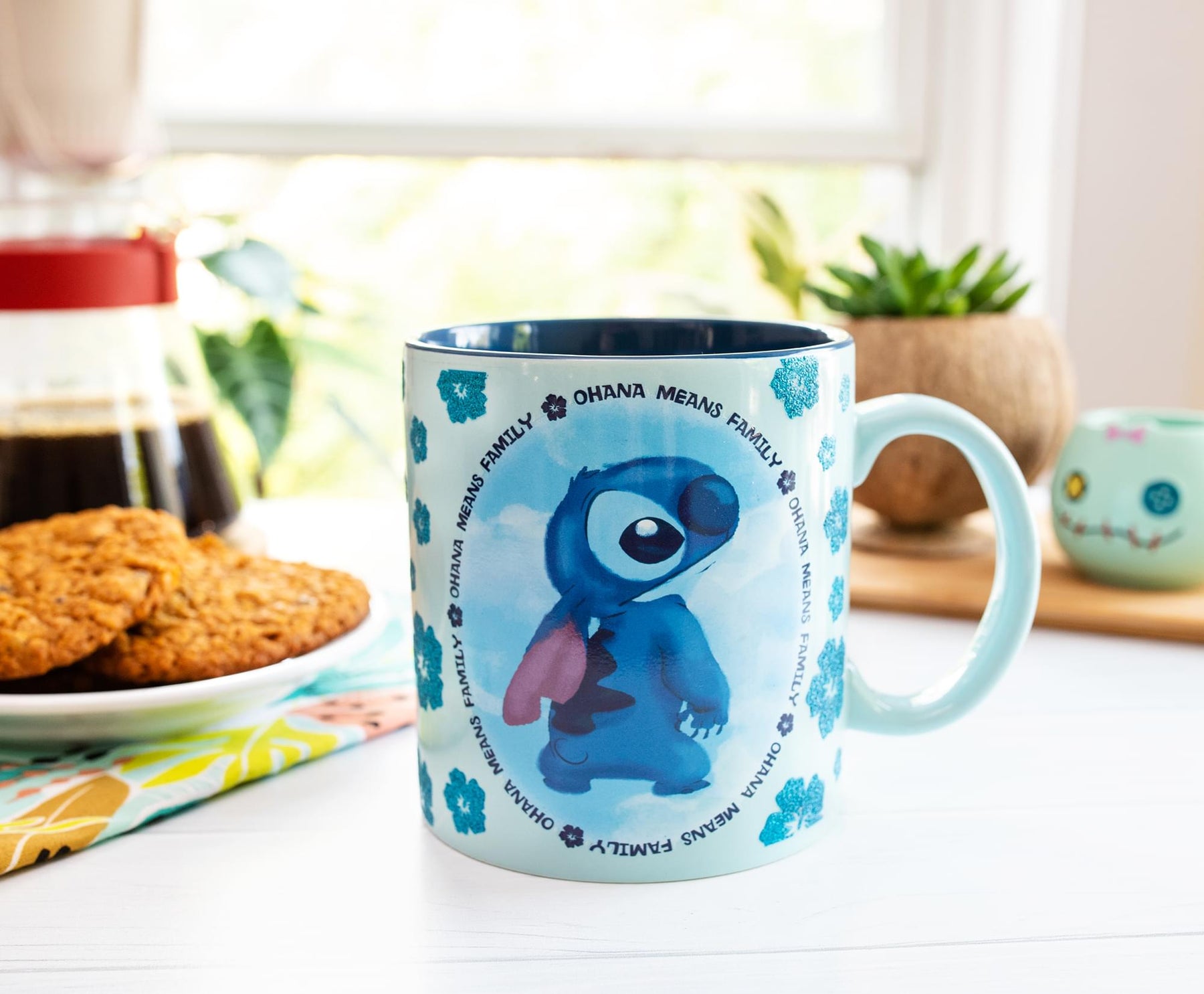 Disney Lilo & Stitch "Ohana Means Family" Ceramic Mug | Holds 20 Ounces