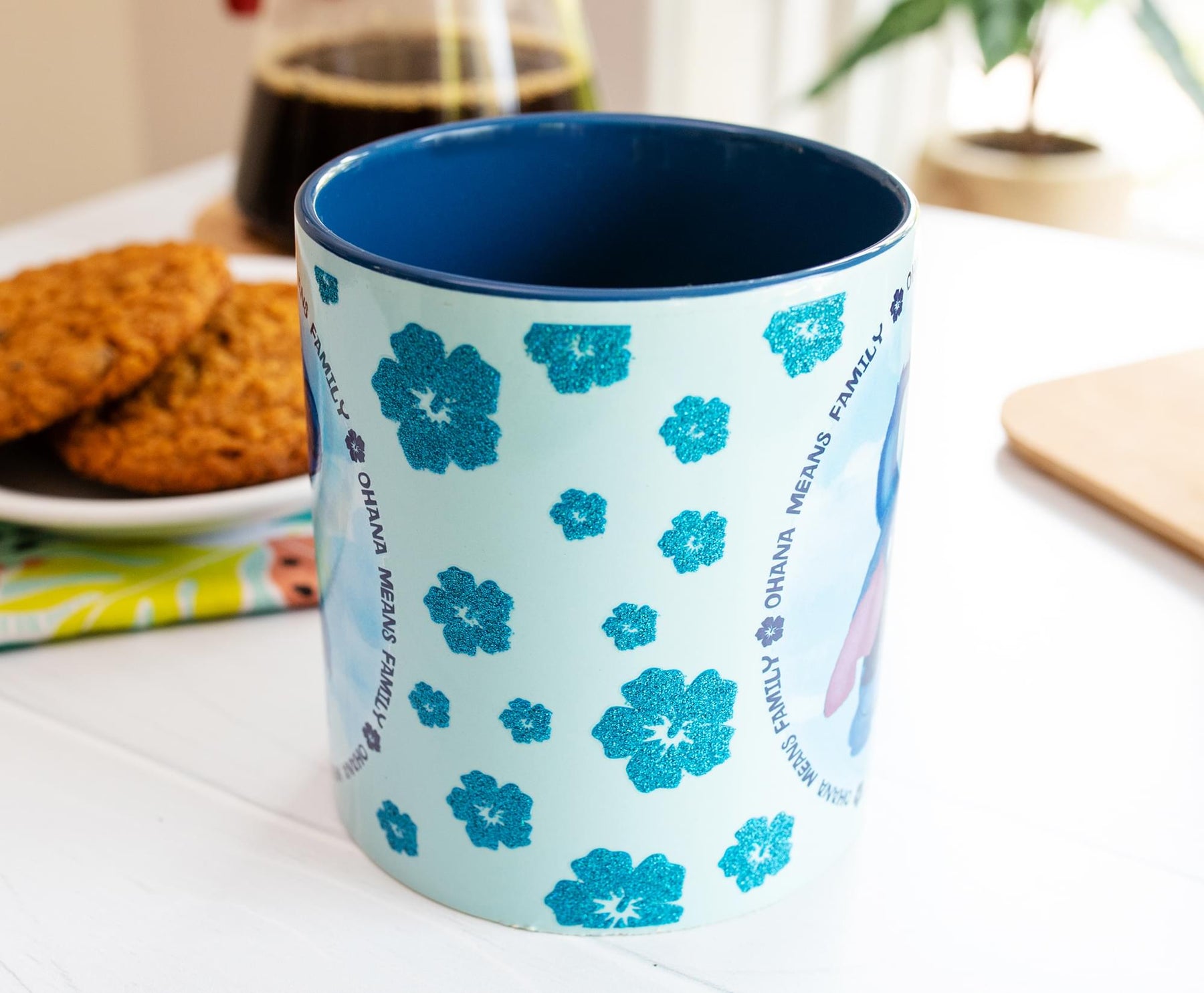 Disney Lilo & Stitch "Ohana Means Family" Ceramic Mug | Holds 20 Ounces