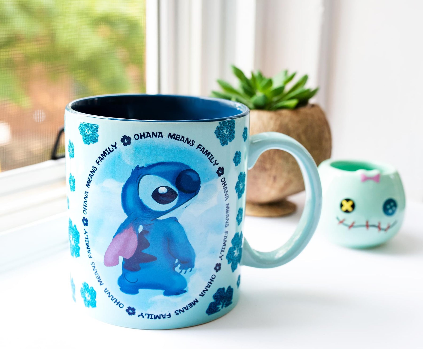 Disney Lilo & Stitch "Ohana Means Family" Ceramic Mug | Holds 20 Ounces