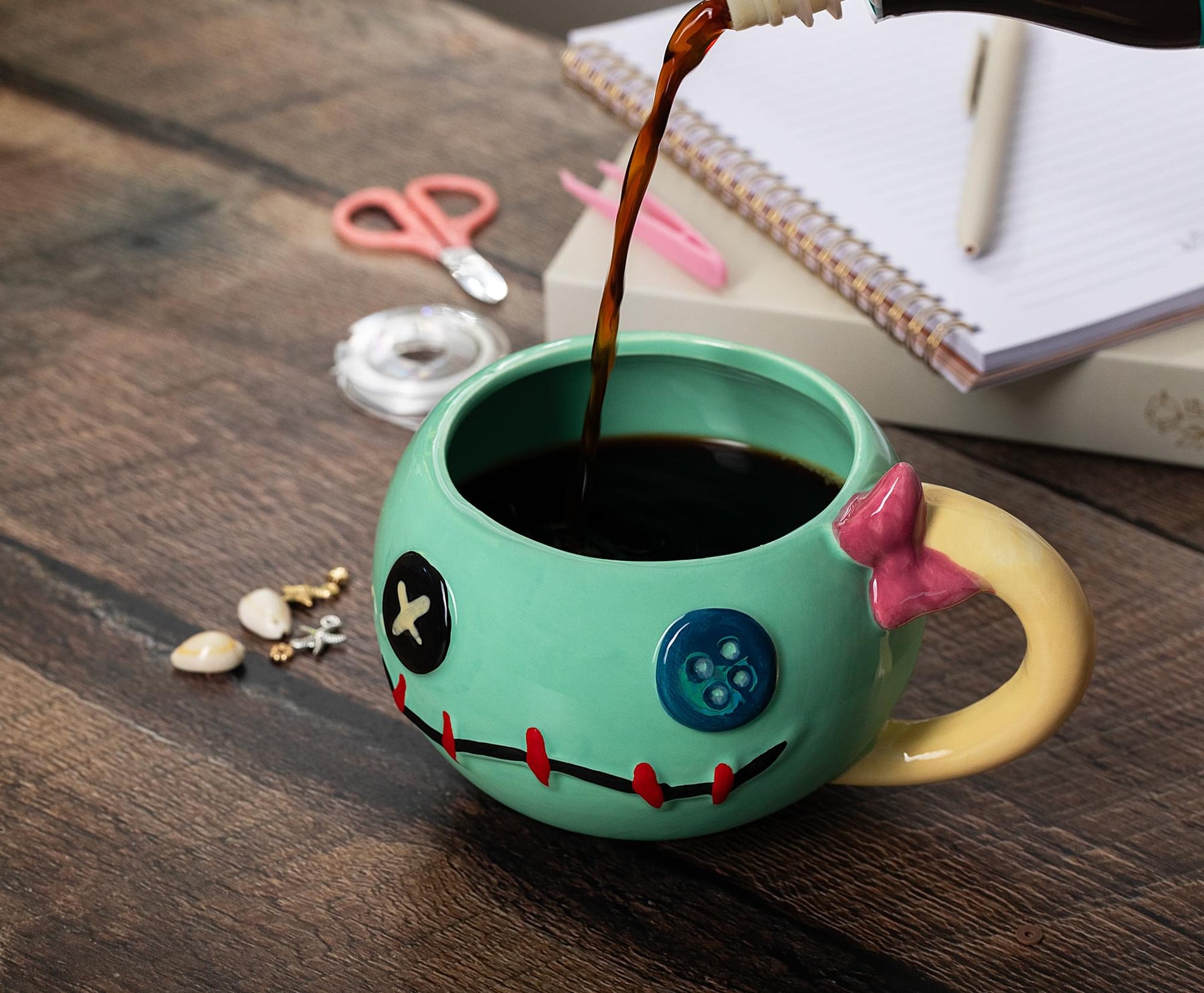 Disney Lilo & Stitch Scrump 3D Sculpted Ceramic Mug | Holds 21 Ounces