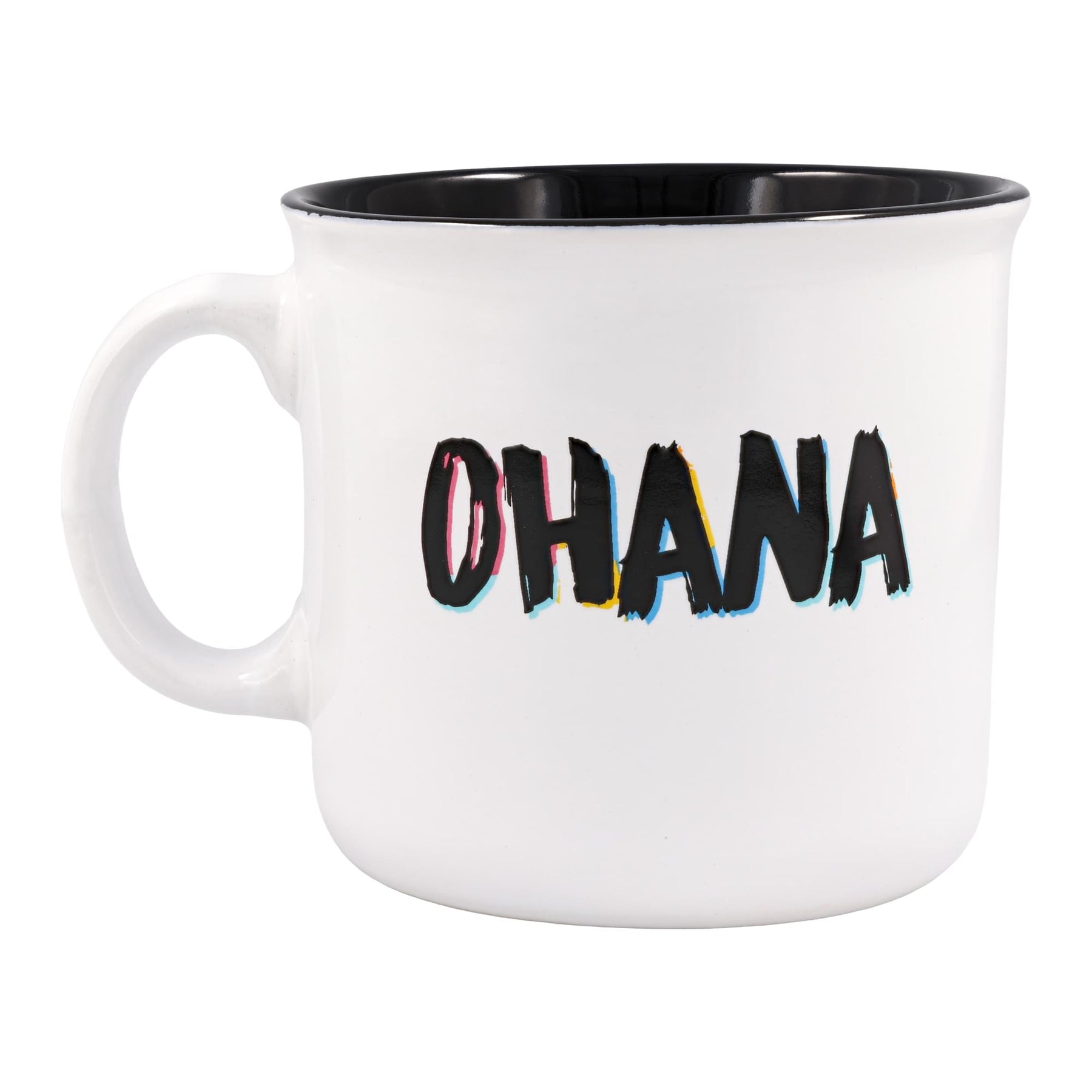 Disney Lilo & Stitch "Ohana" Ceramic Camper Mug | Holds 20 Ounces