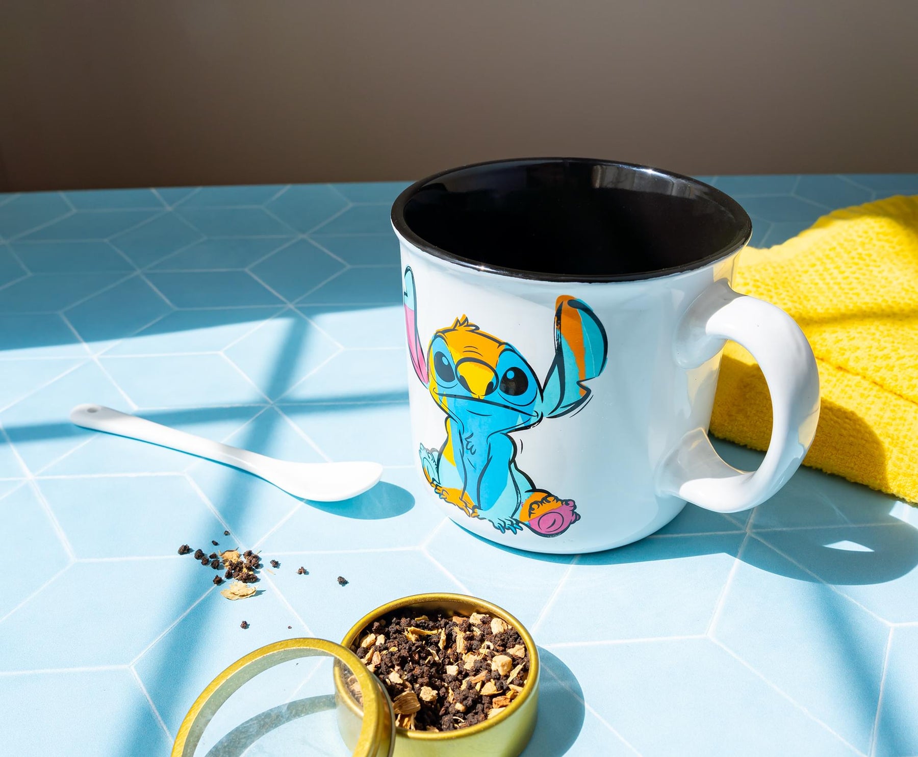 Disney Lilo & Stitch "Ohana" Ceramic Camper Mug | Holds 20 Ounces